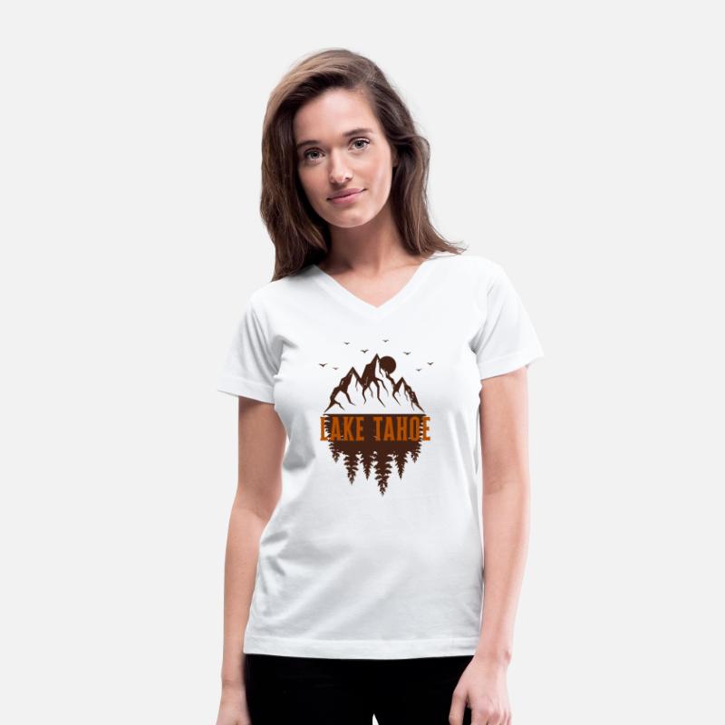 lake tahoe retro mountain
