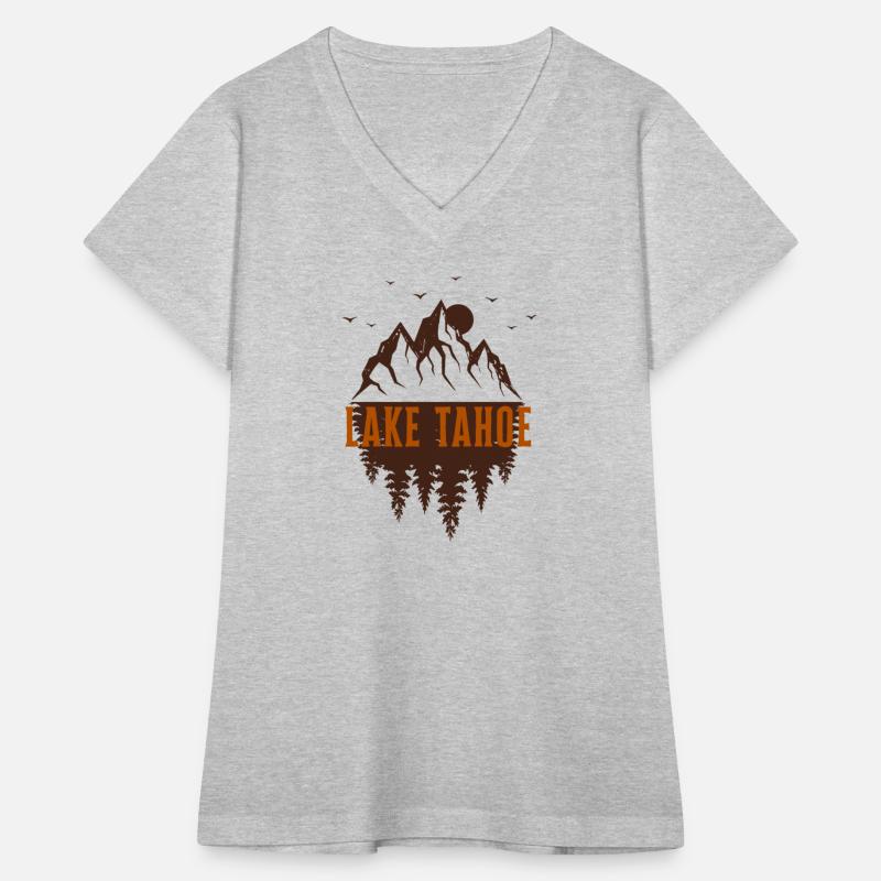 lake tahoe retro mountain