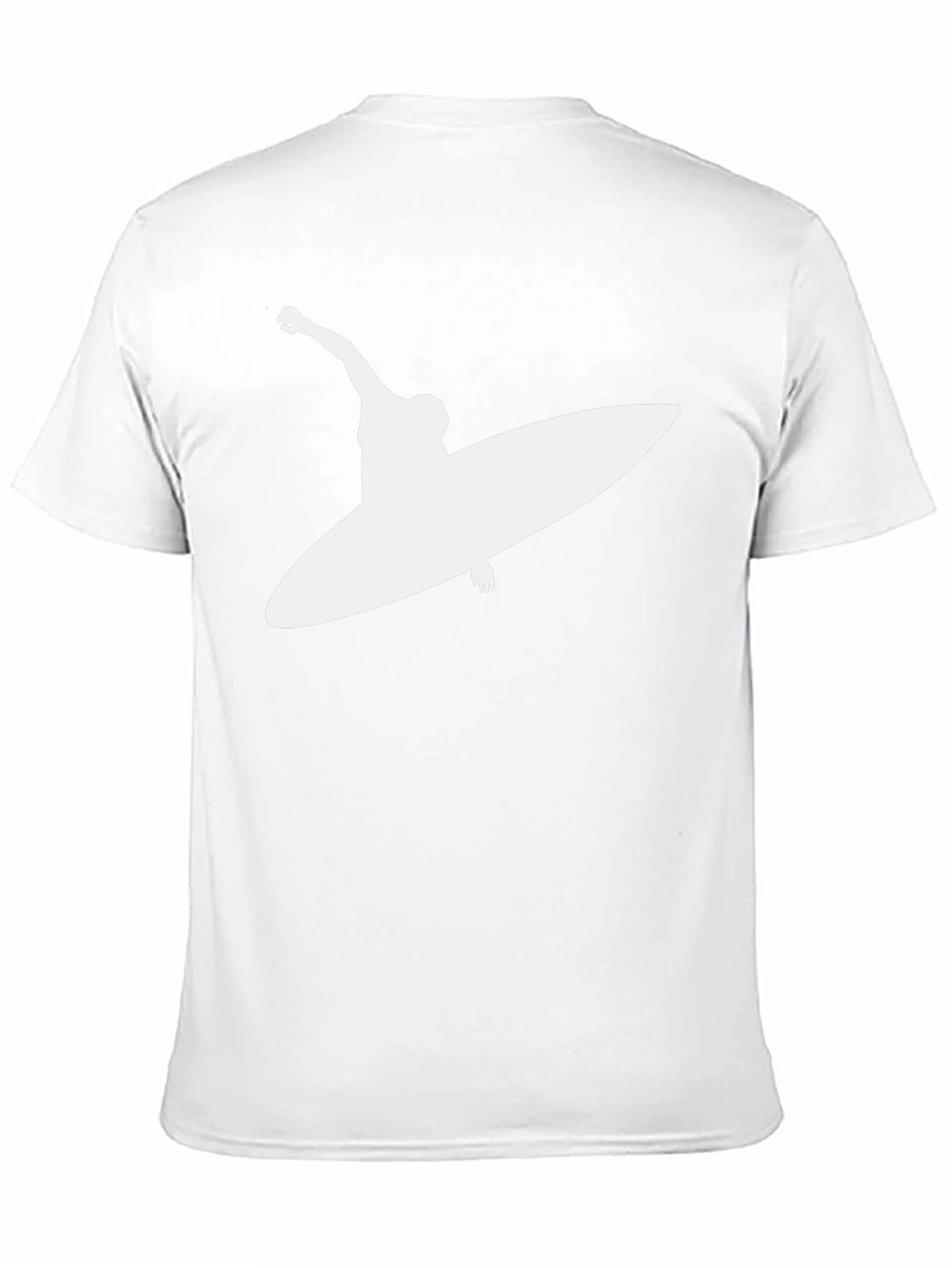 Surfer Silhouette Black T-Shirt