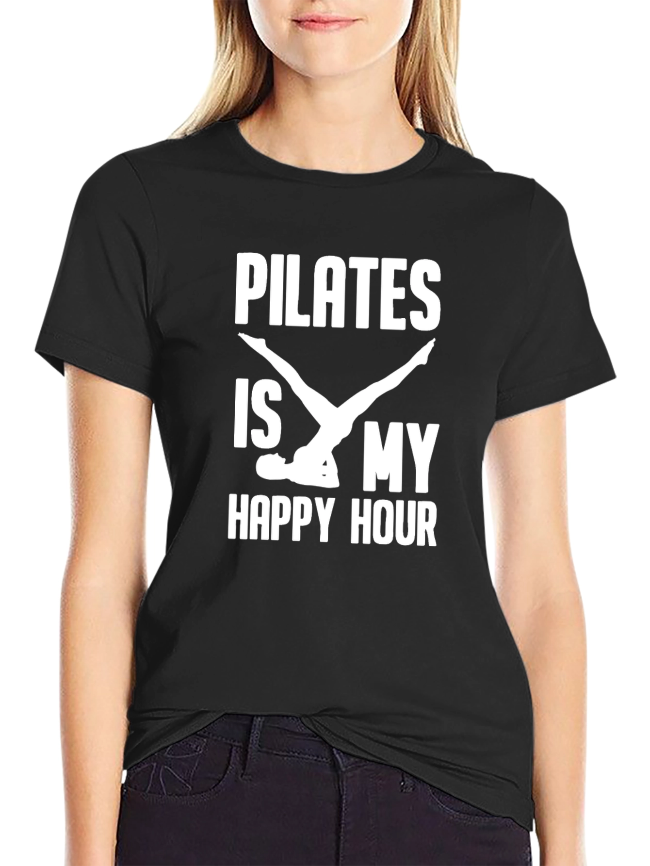 Pilates Is My Happy Hour Graphic Tee