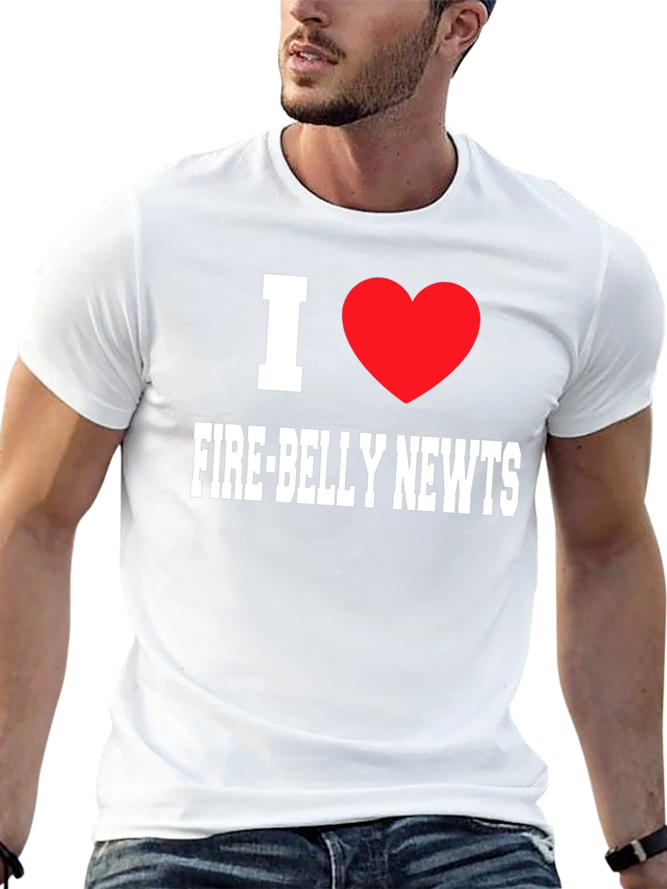 I Heart Fire-Belly Newts Graphic T-Shirt