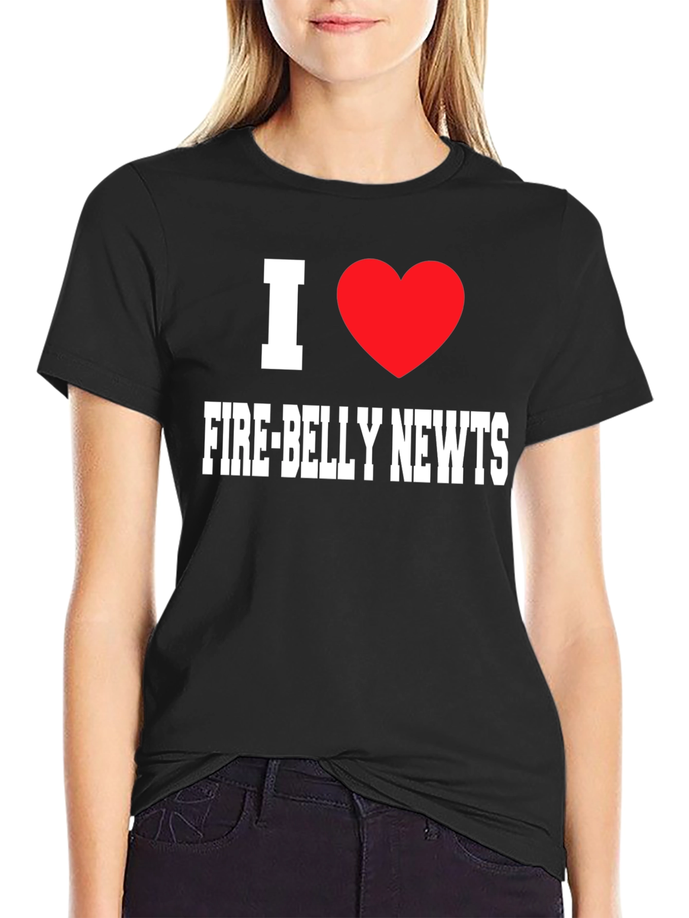I Heart Fire-Belly Newts Graphic T-Shirt