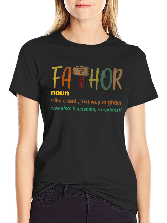 Fathor Definition T-Shirt - Mightier Dad