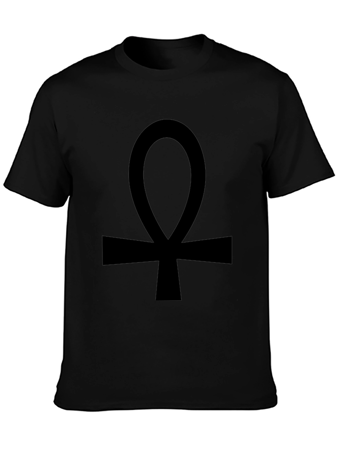 Black Ankh T-Shirt - Egyptian Symbol Tee