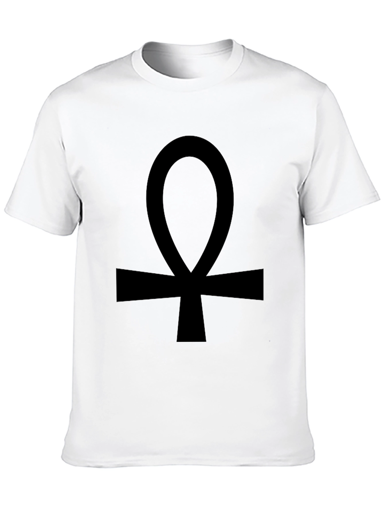 Black Ankh T-Shirt - Egyptian Symbol Tee