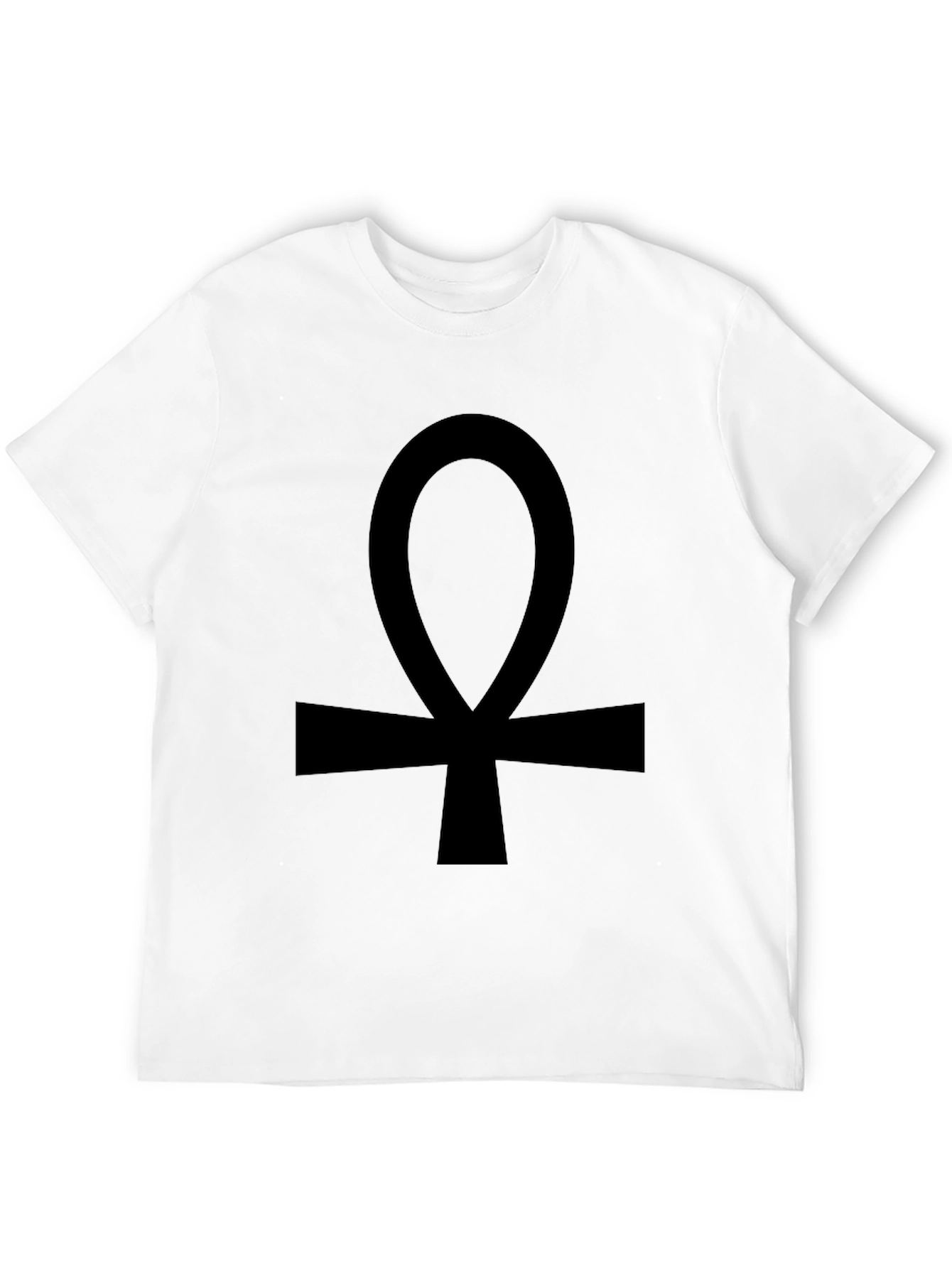 Black Ankh T-Shirt - Egyptian Symbol Tee