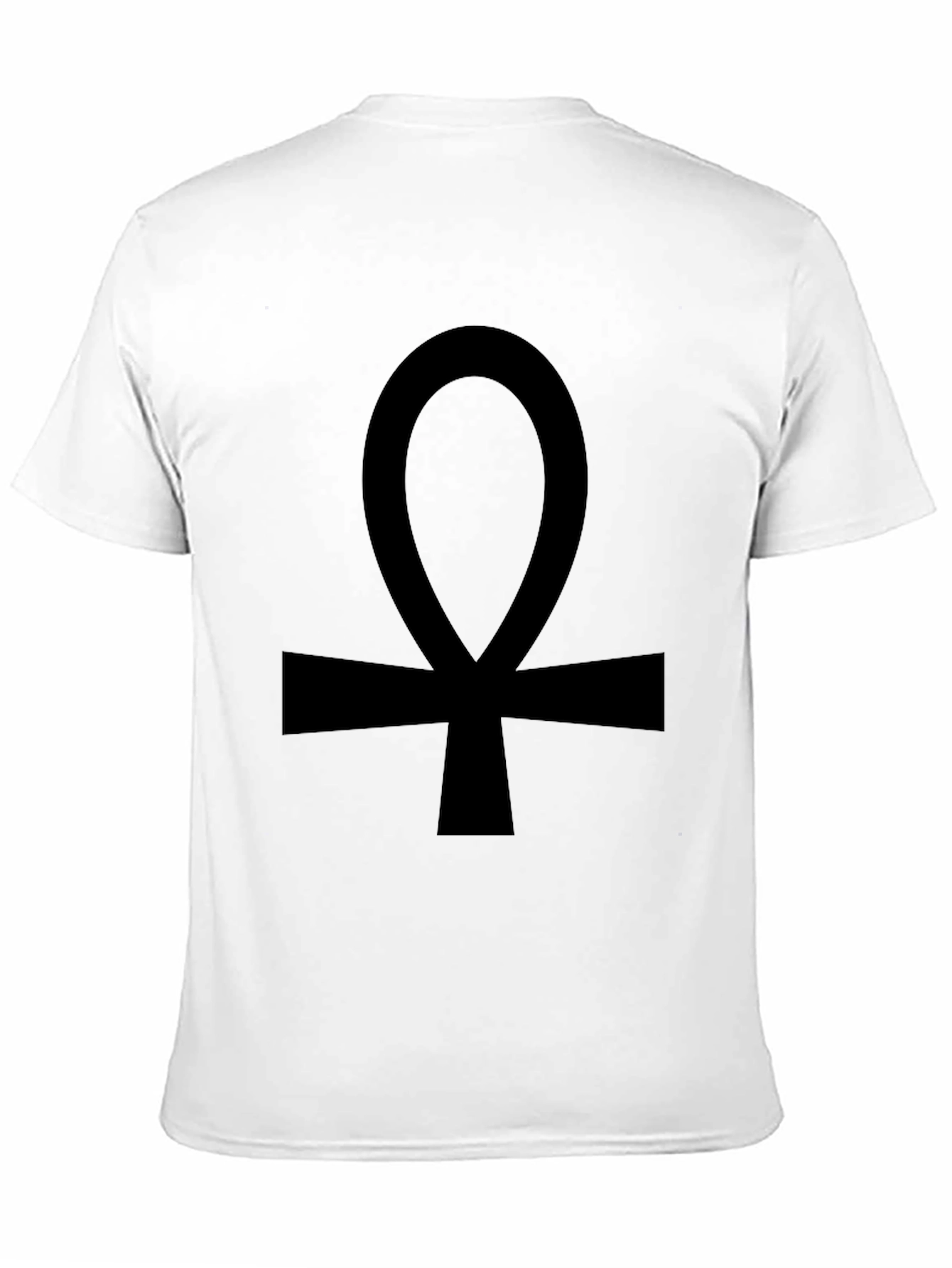 Black Ankh T-Shirt - Egyptian Symbol Tee