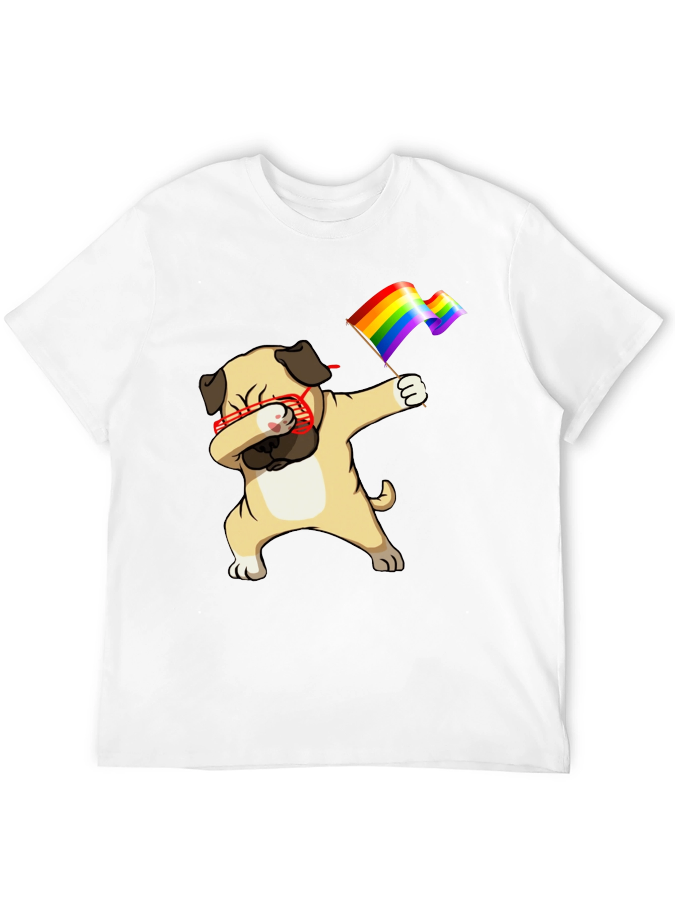 Pug Dab LGBTQ Pride T-Shirt