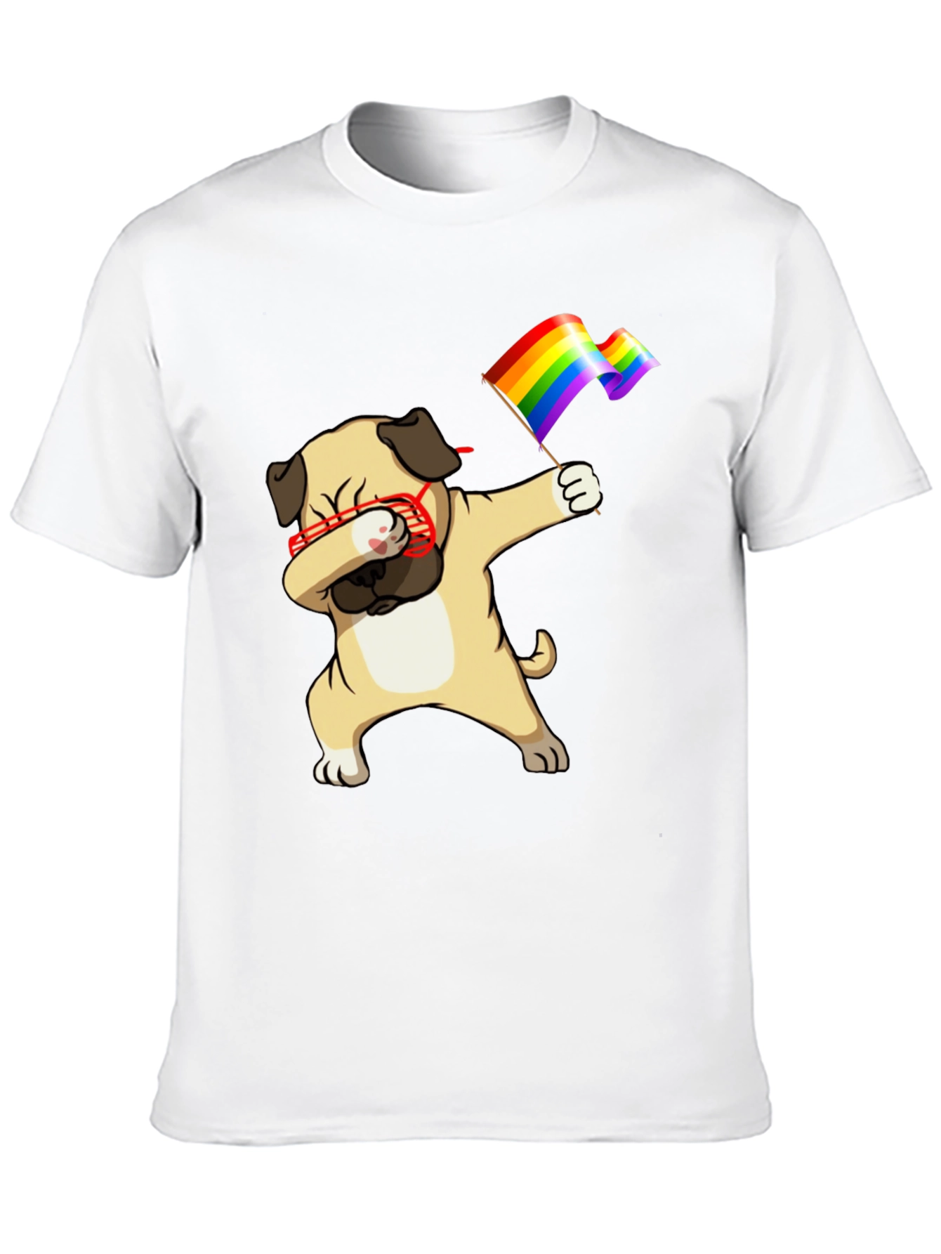 Pug Dab LGBTQ Pride T-Shirt