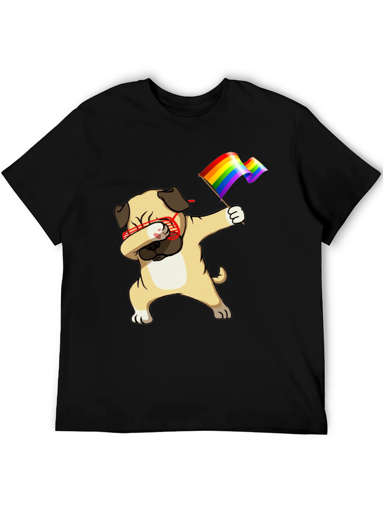 Pug Dab LGBTQ Pride T-Shirt
