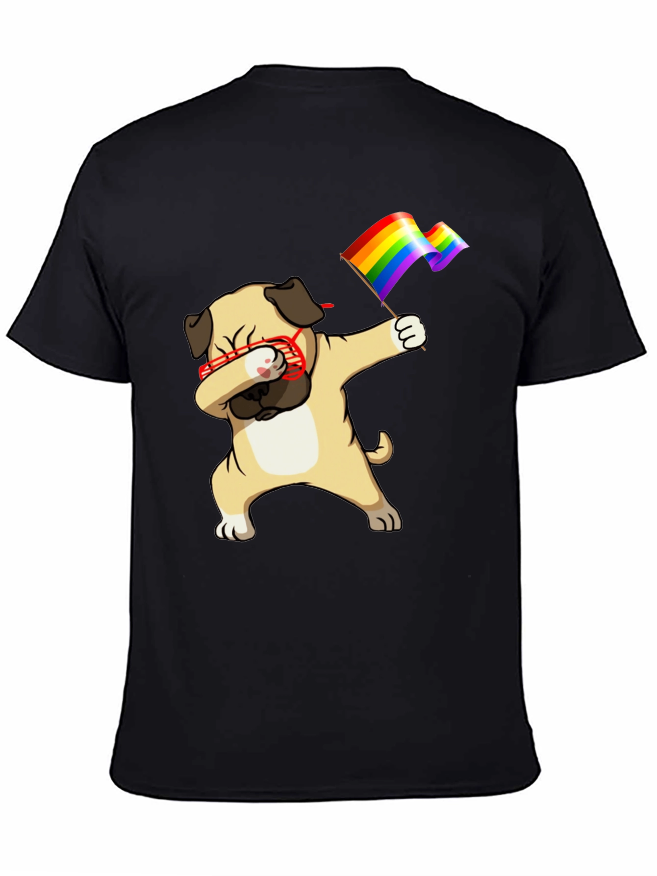 Pug Dab LGBTQ Pride T-Shirt