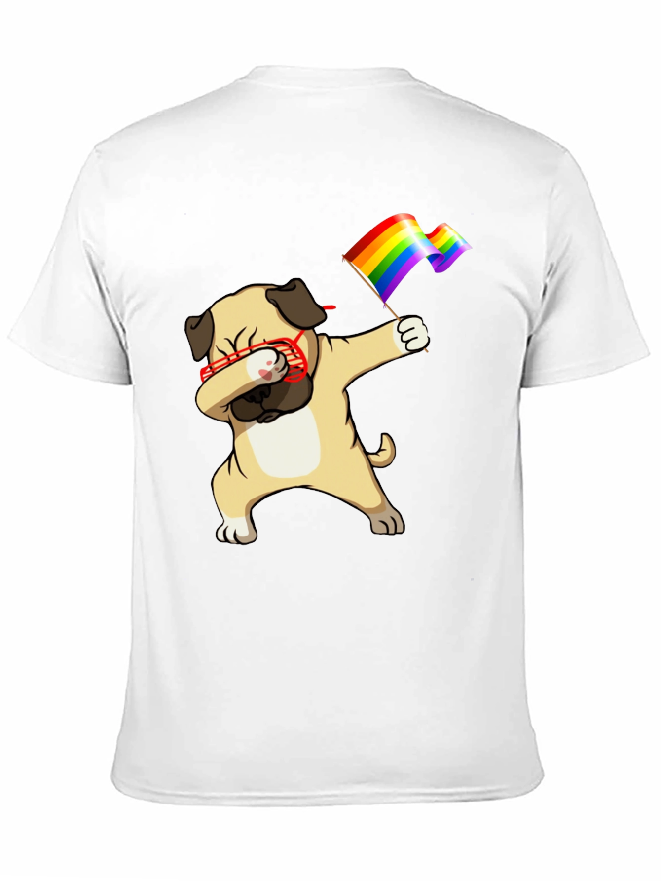 Pug Dab LGBTQ Pride T-Shirt