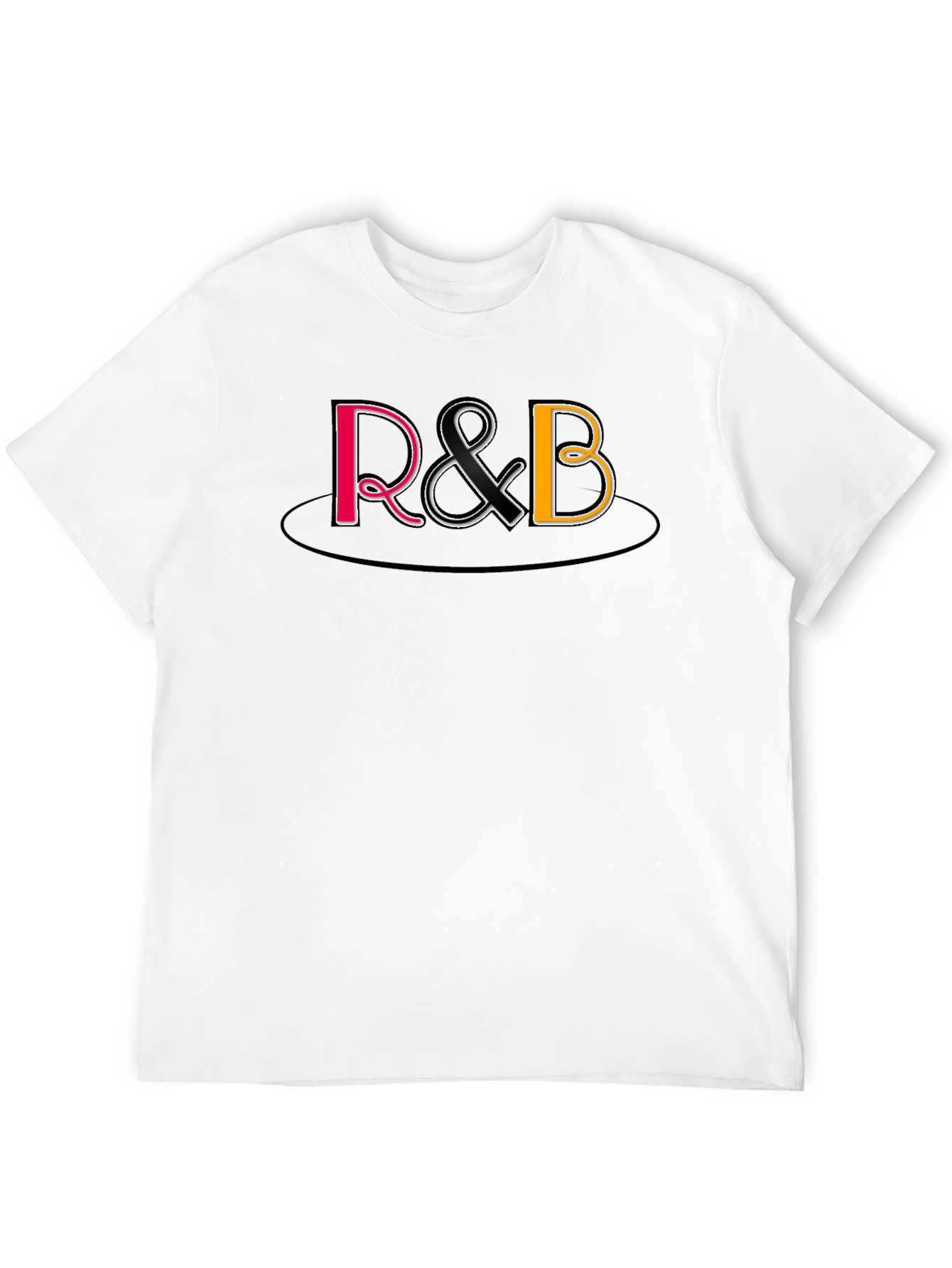 R&B Graphic Print Black T-Shirt