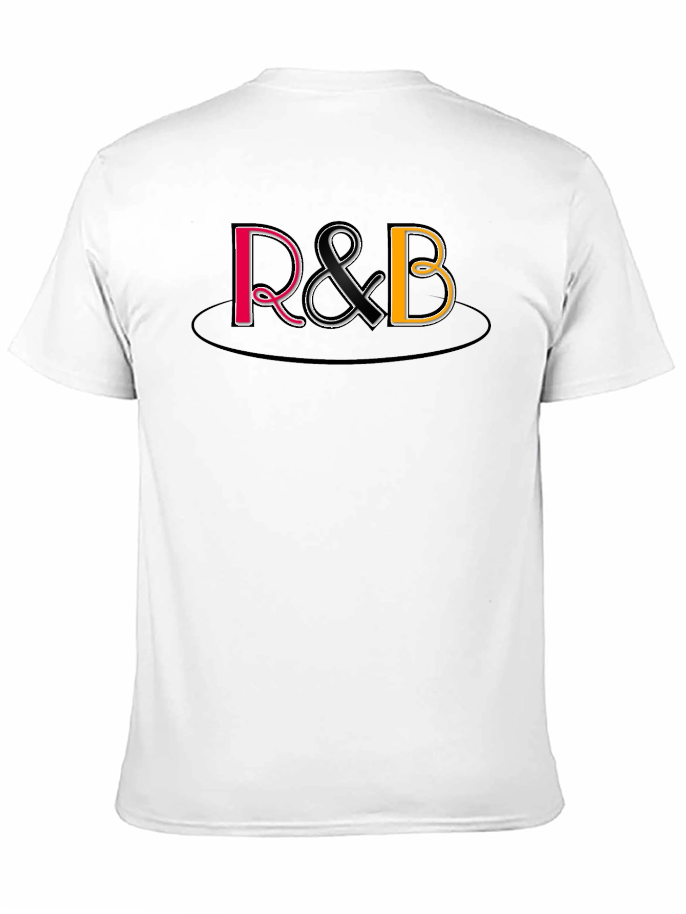 R&B Graphic Print Black T-Shirt