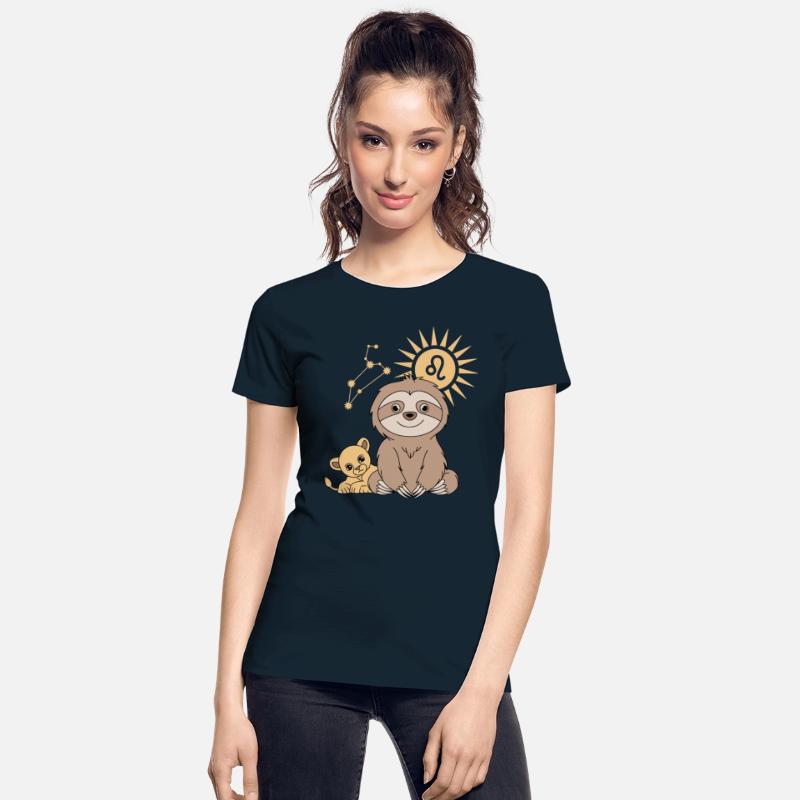 Leo Zodiac Sloth and Lion Cosmic Harmony