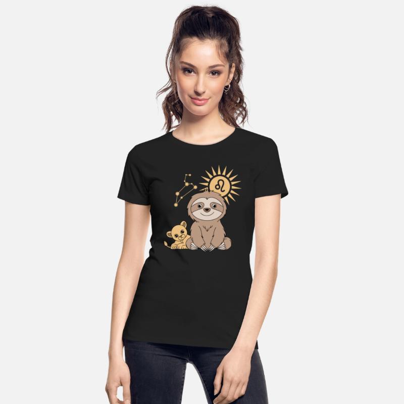 Leo Zodiac Sloth and Lion Cosmic Harmony