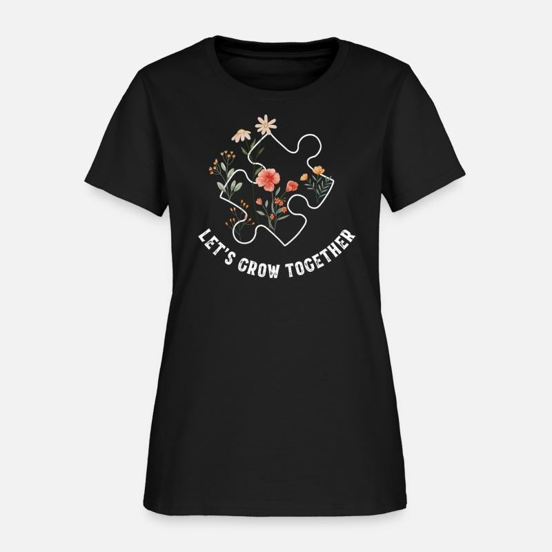 Let's Grow Together Puzzle Flowers Autism Support