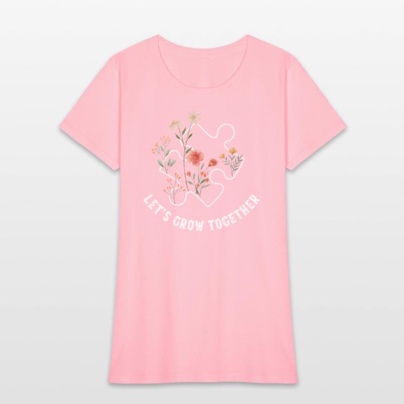 Let's Grow Together Puzzle Flowers Autism Support
