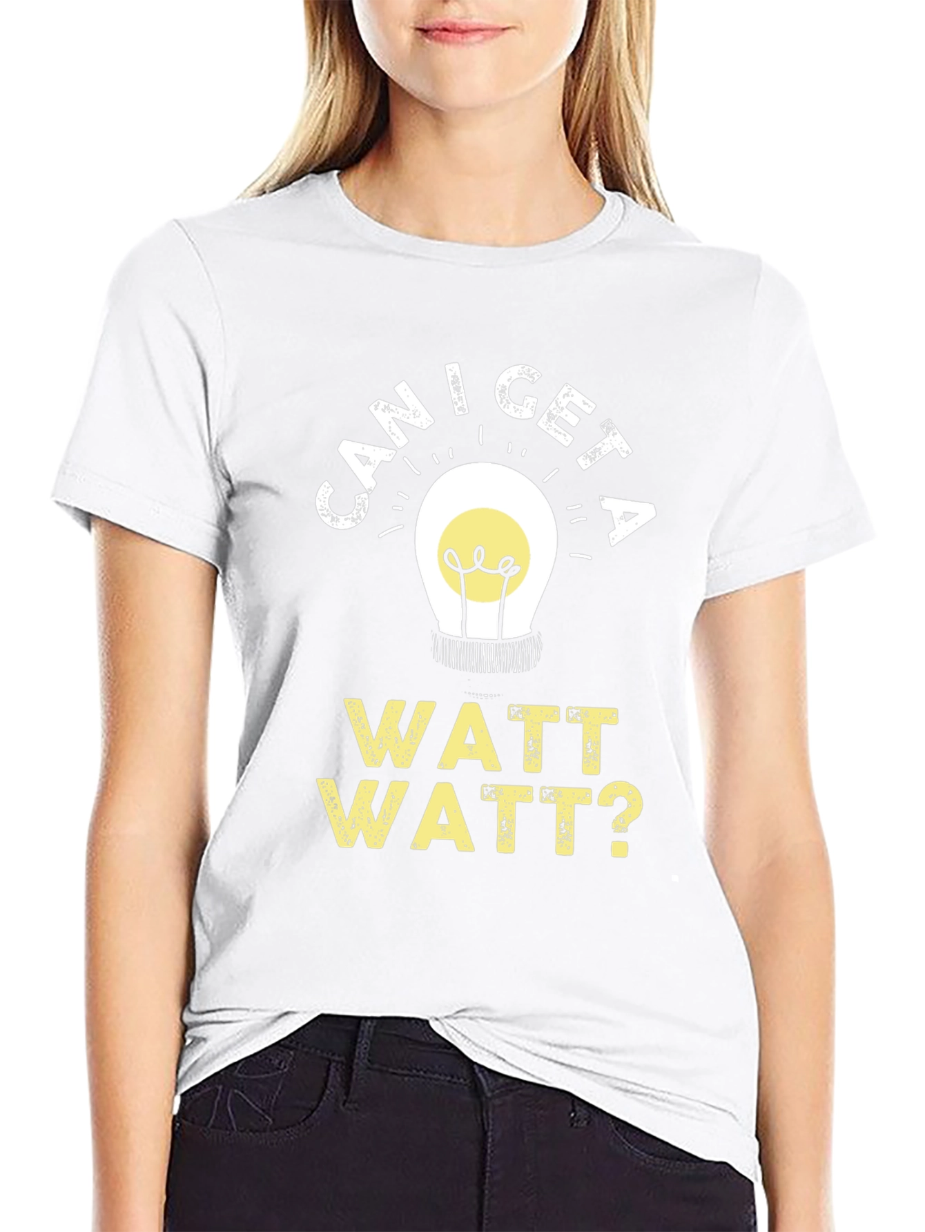 Can I Get A Watt Watt Funny Electrician T-Shirt