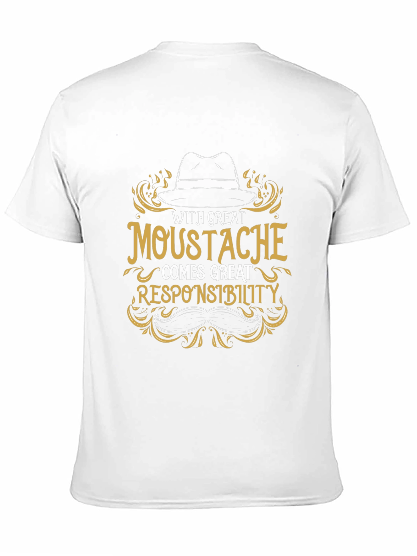 Great Moustache Responsibility Graphic T-Shirt