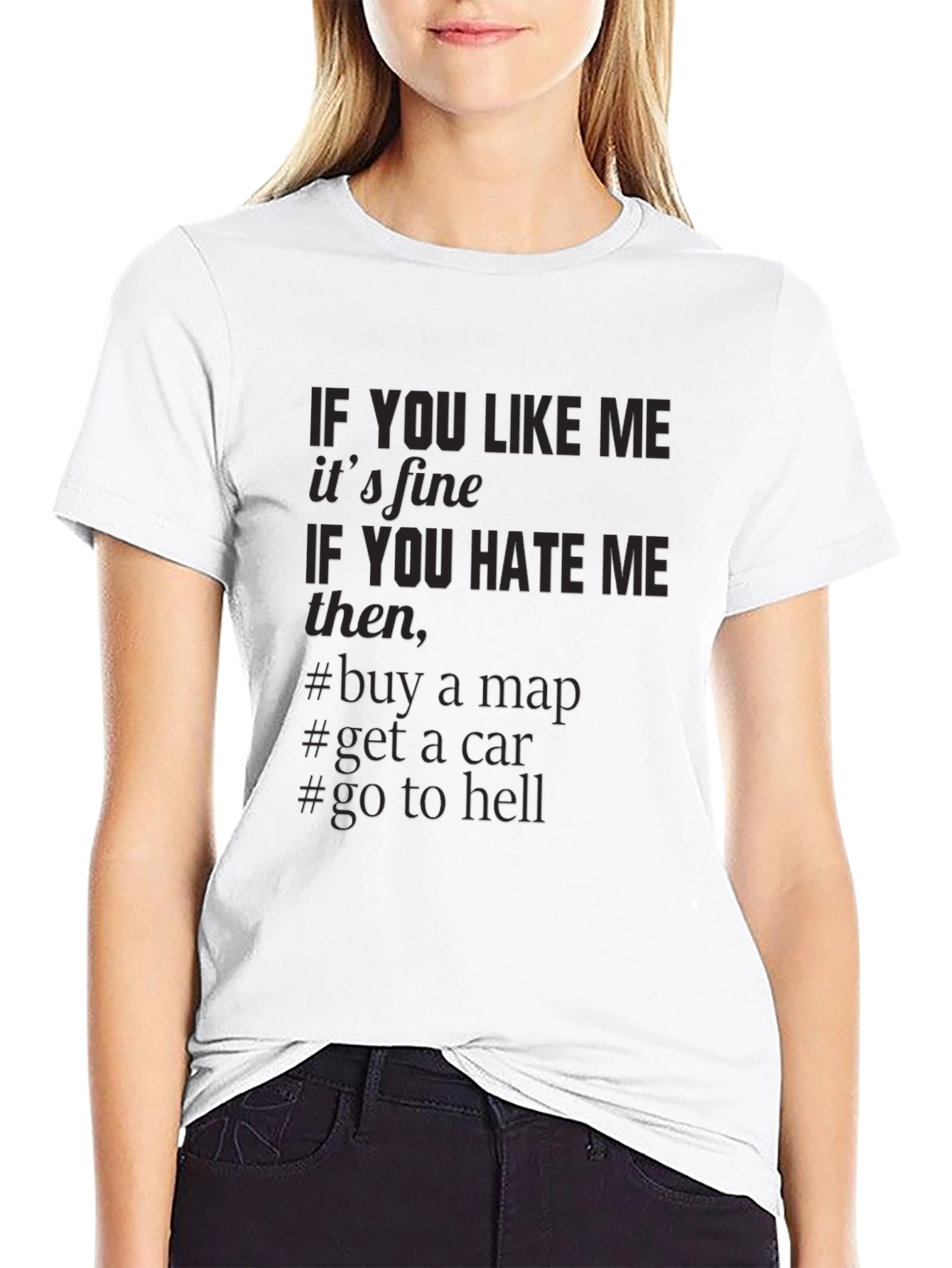 Mens Black T-Shirt - Funny Slogan Tee