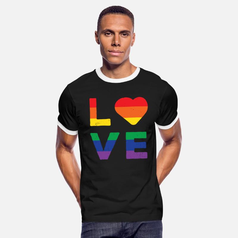 LGBT LOVE Rainbow Heart Gay Lesbian Equality Gift
