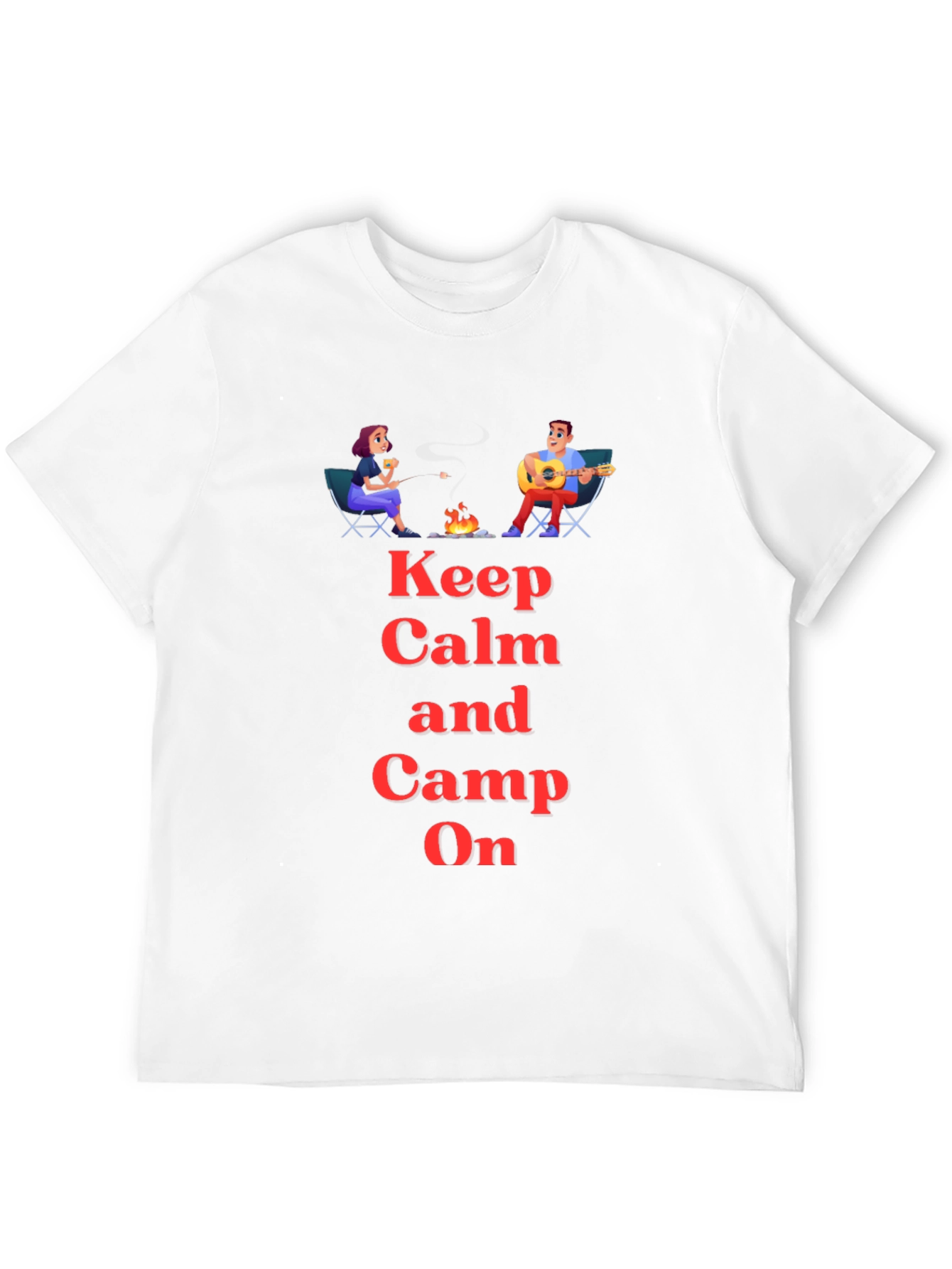 Keep Calm and Camp On Graphic T-Shirt