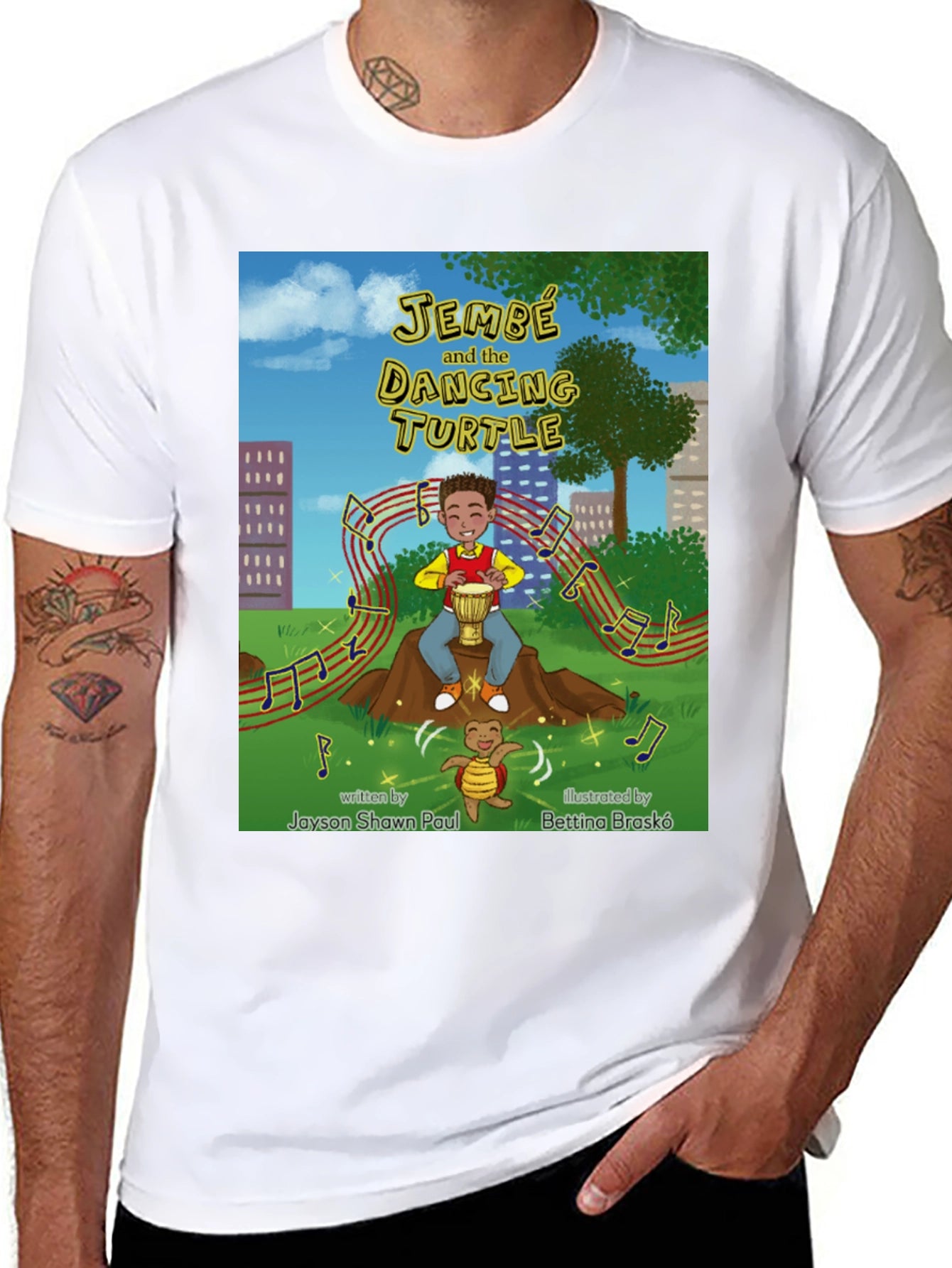 Jembe and The Dancing Turtle T-Shirt