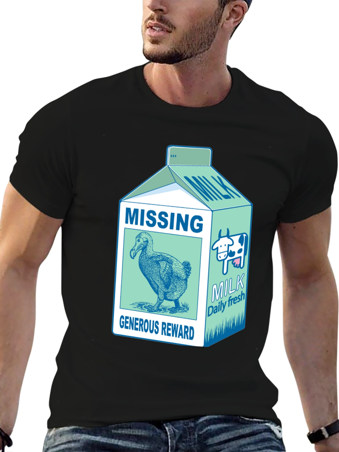 Dodo Bird Milk Carton Graphic Tee