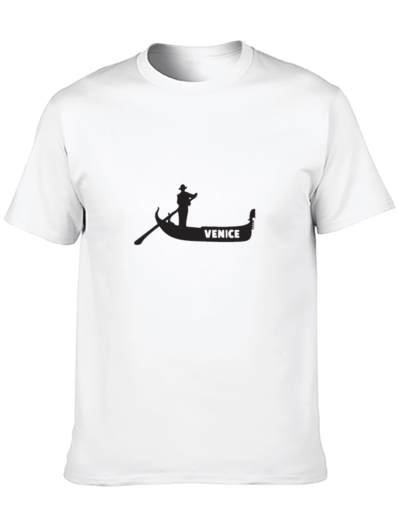 Venice Gondola Black T-Shirt