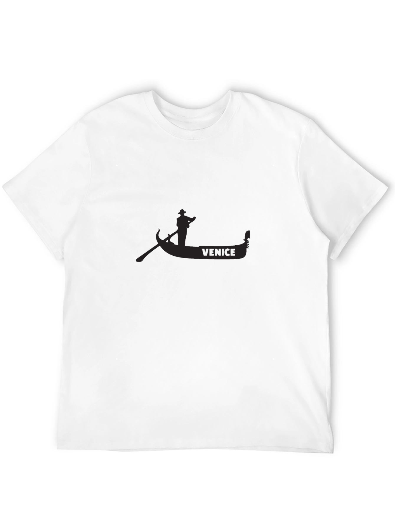Venice Gondola Black T-Shirt