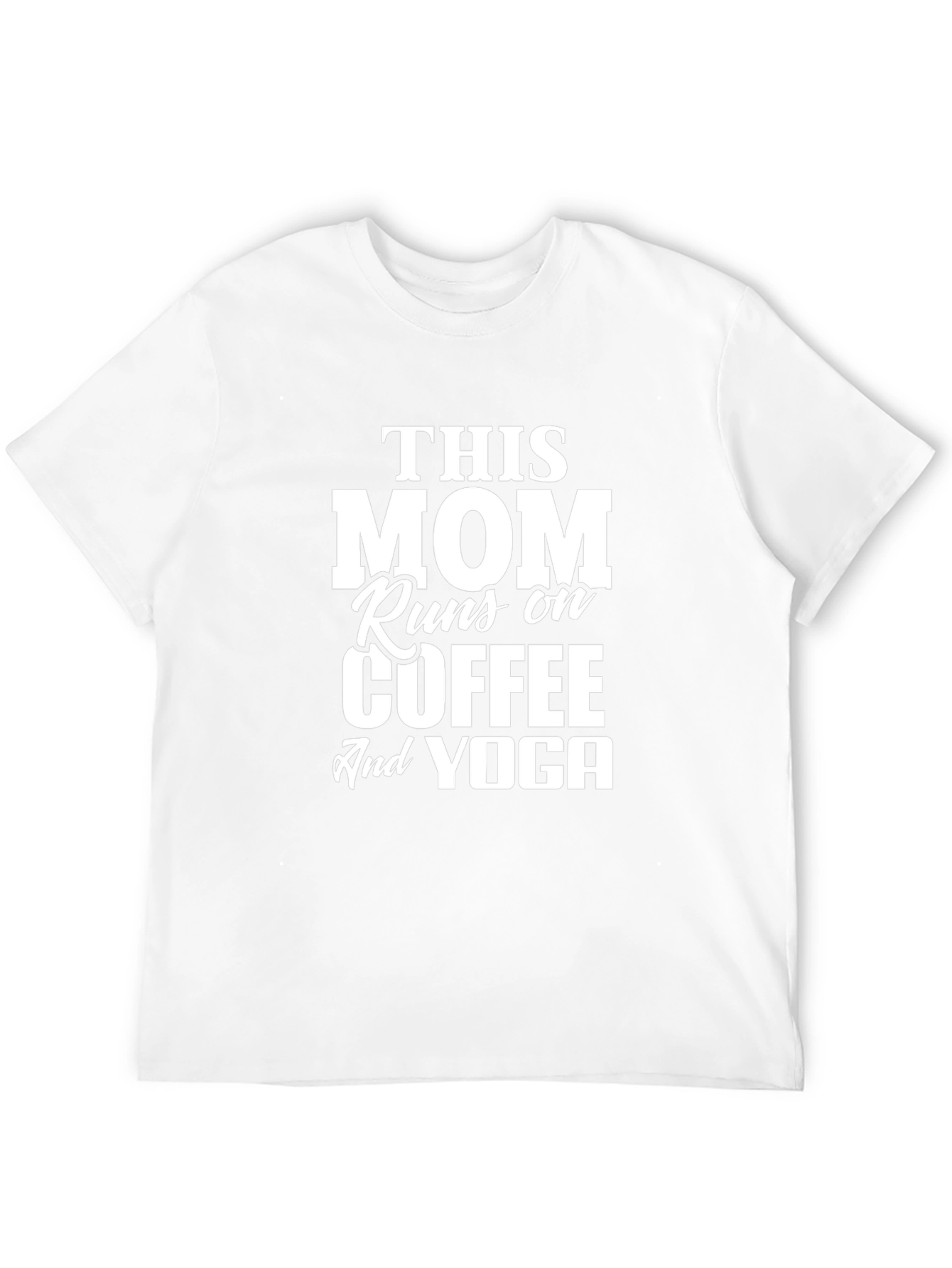 Mom Coffee Yoga T-Shirt - Black