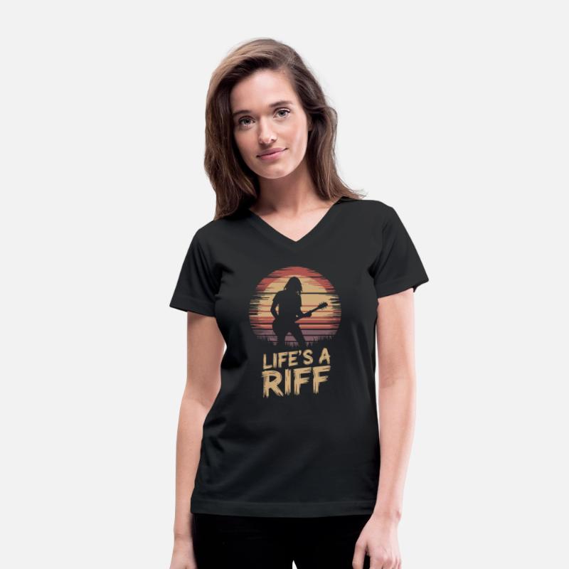 Life's a Riff Guitar Player Silhouette Art