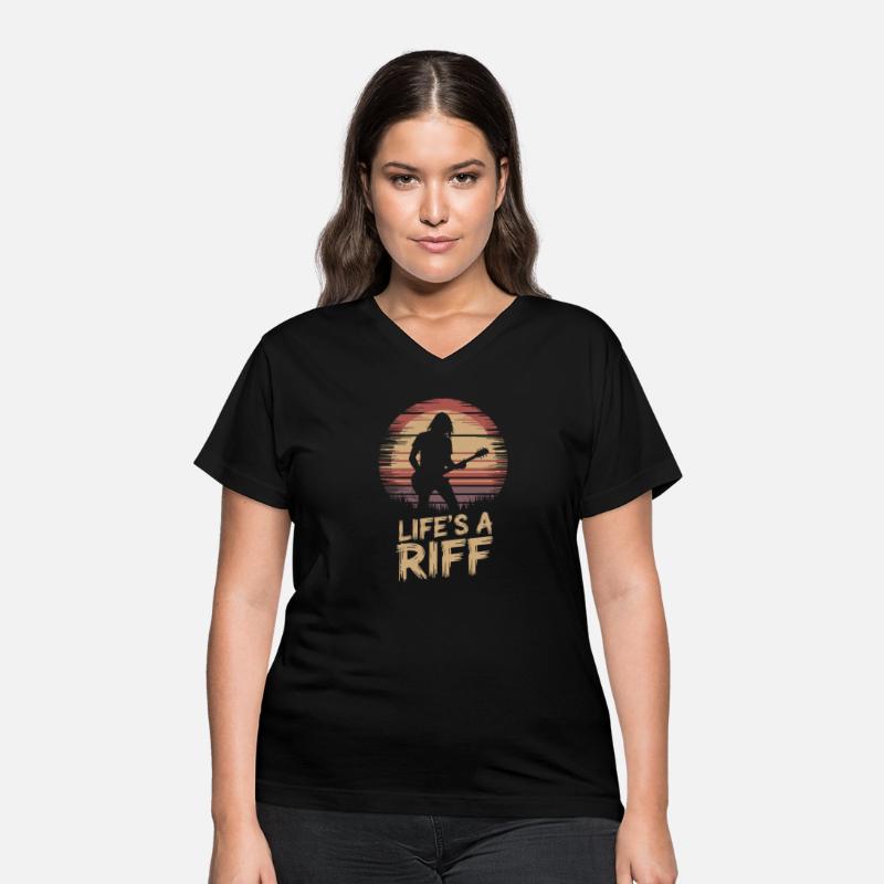 Life's a Riff Guitar Player Silhouette Art