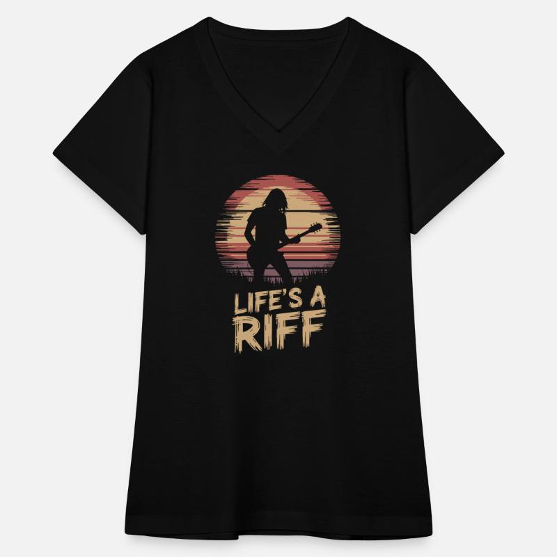 Life's a Riff Guitar Player Silhouette Art
