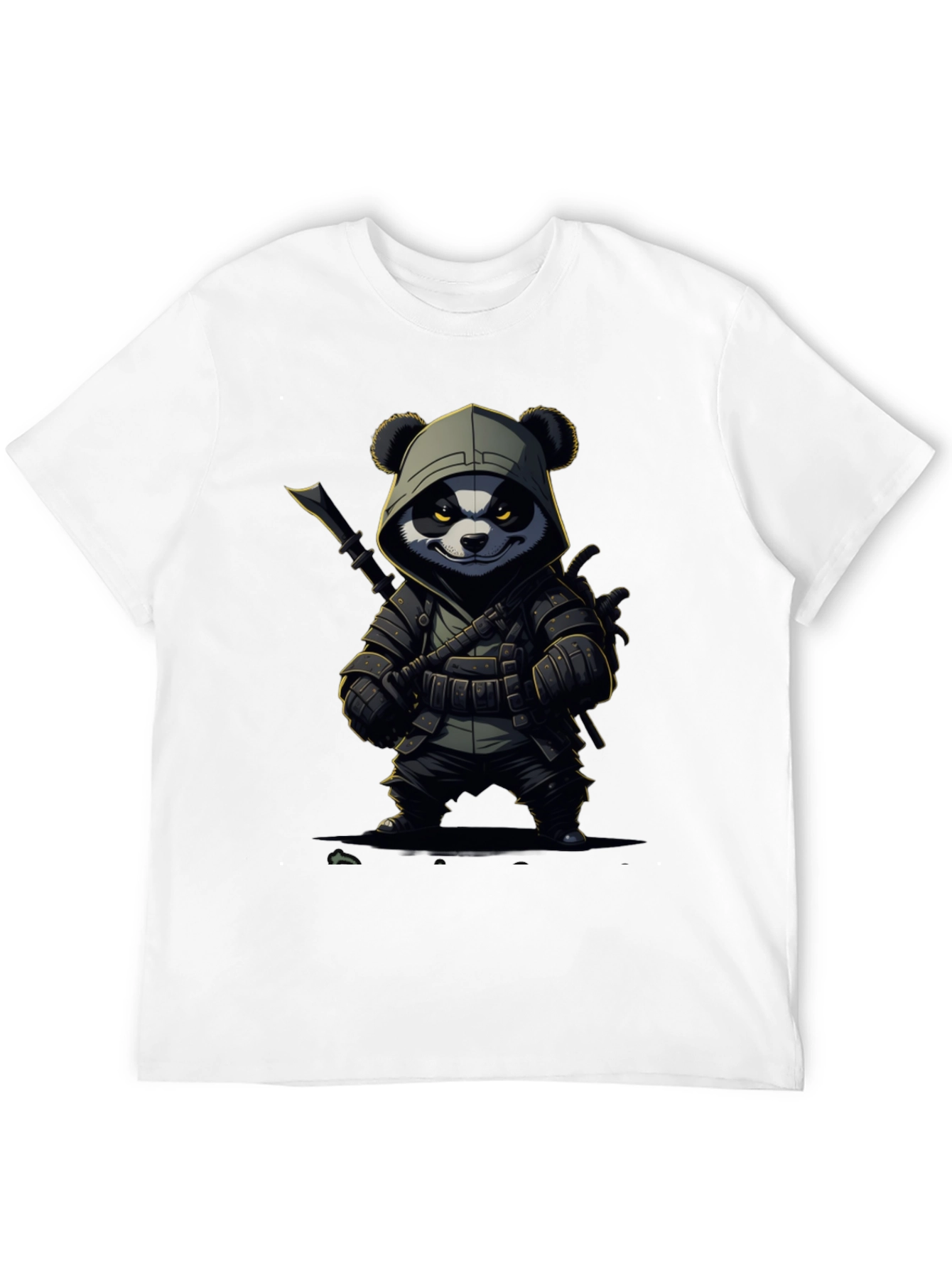 Panda Warrior T-Shirt - Black Cotton Tee
