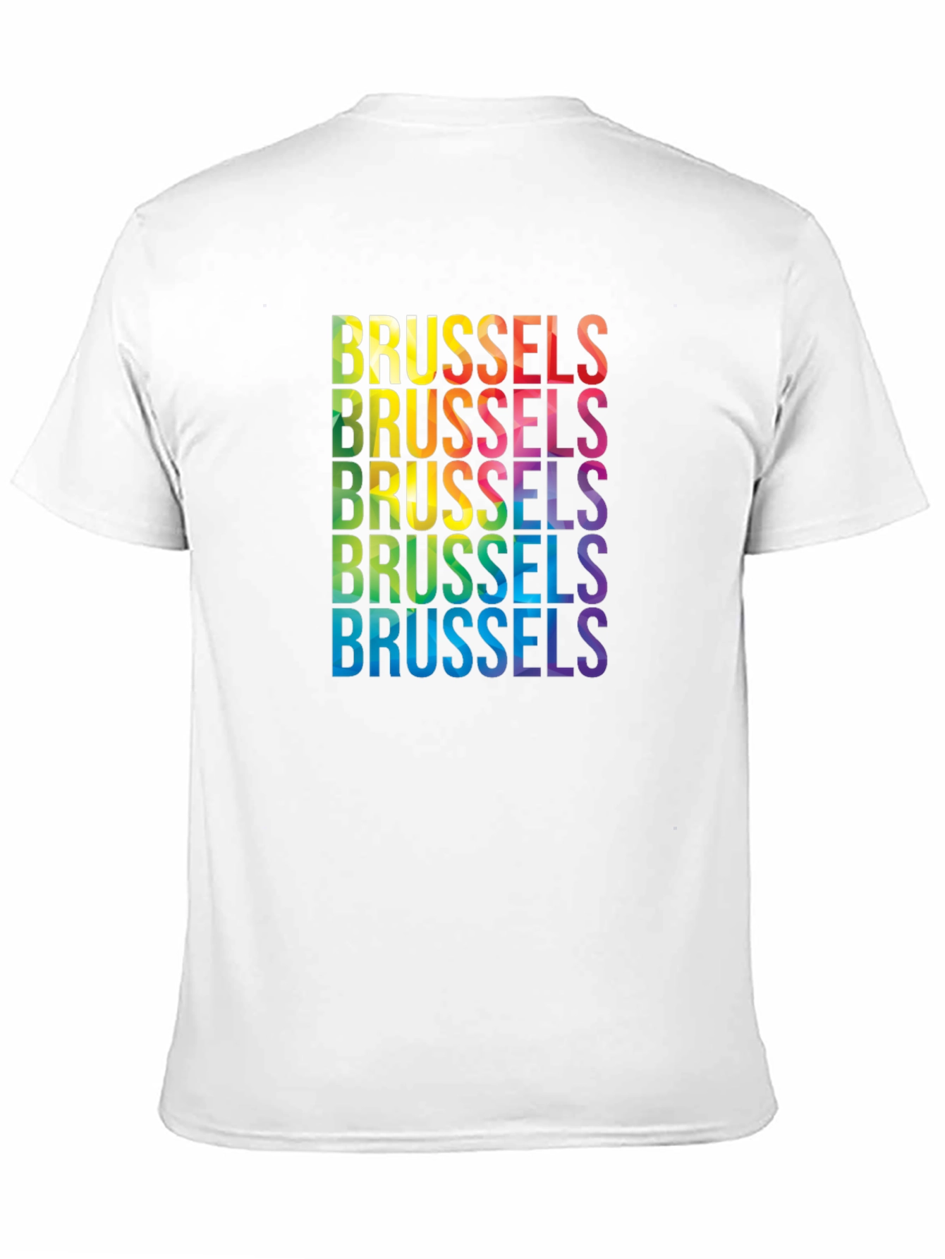 Brussels Pride T-Shirt - Rainbow Text