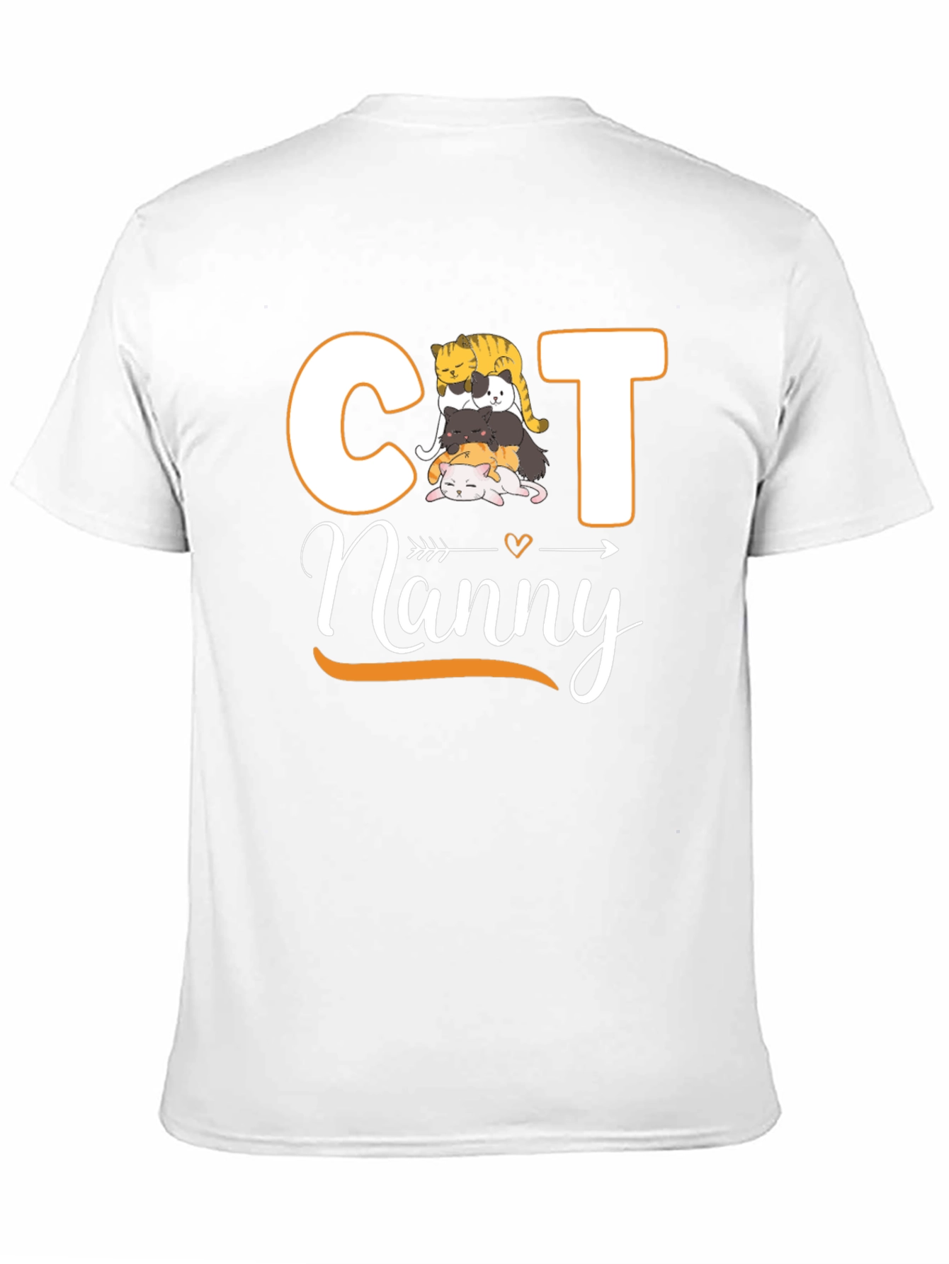 Cat Nanny T-Shirt - Cute Stacked Cats Design