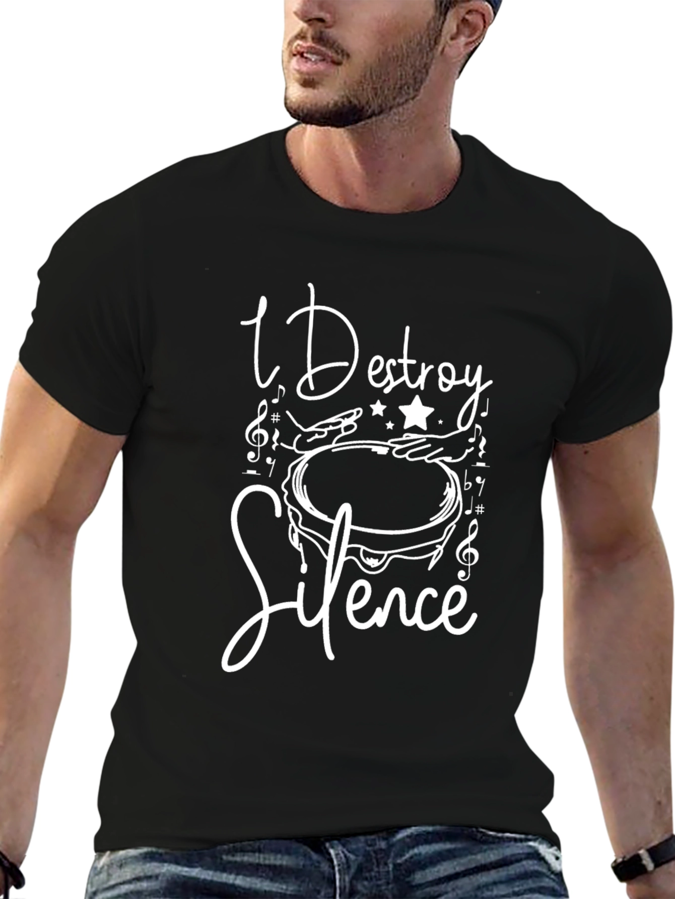 I Destroy Silence T-Shirt - Music Lover Tee