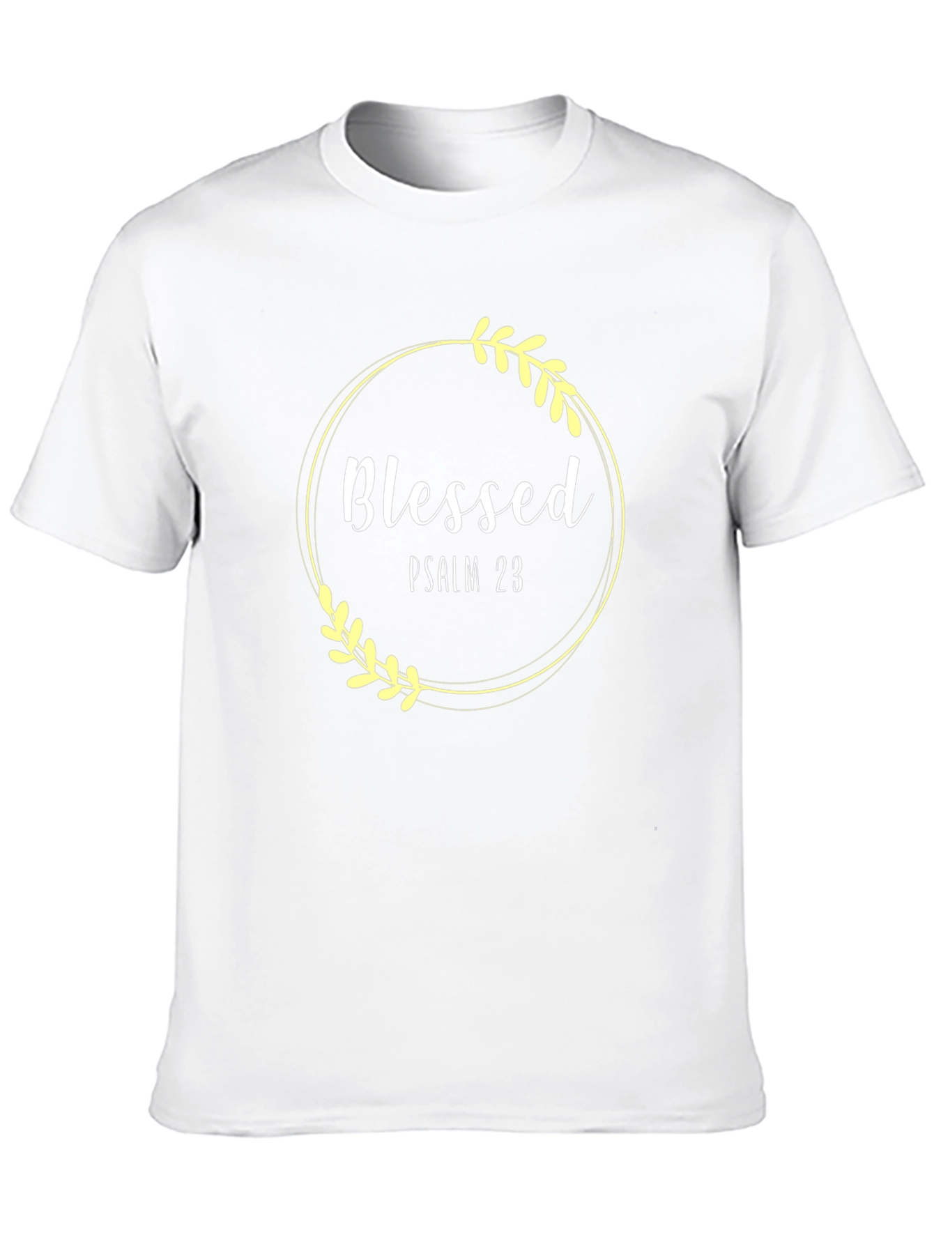 Blessed Psalm 23 Black T-Shirt