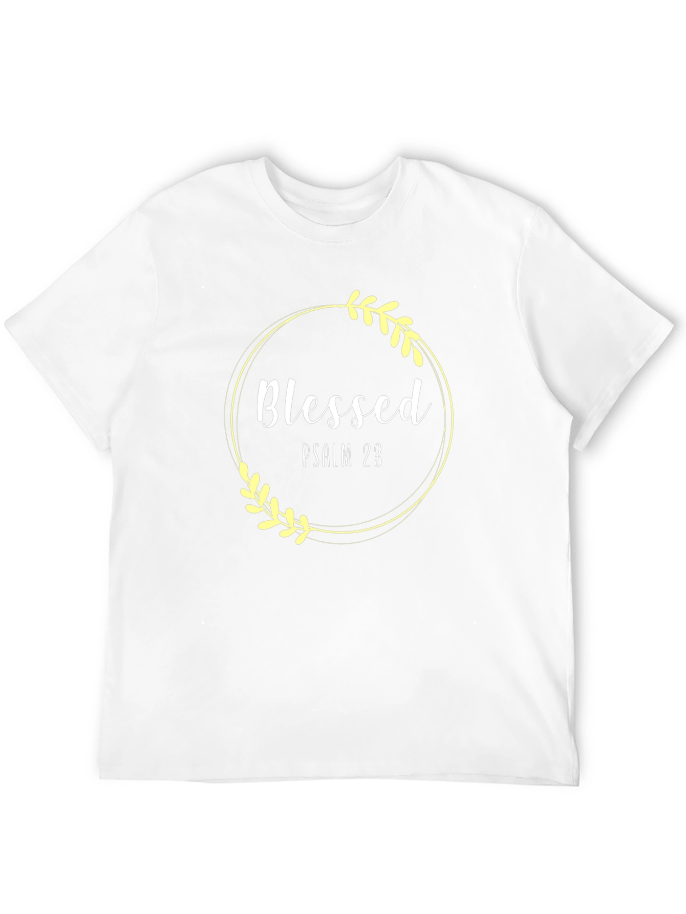 Blessed Psalm 23 Black T-Shirt