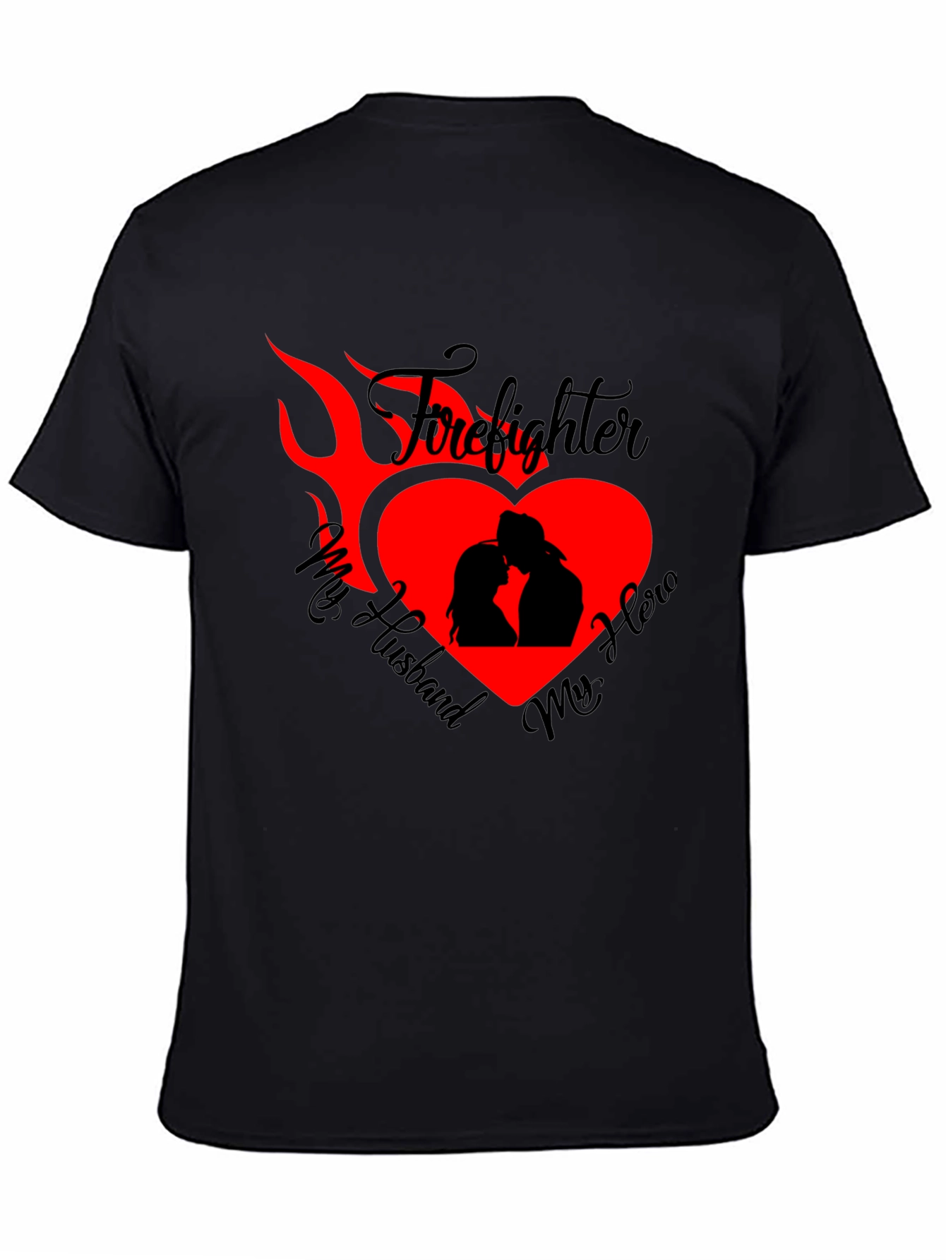 Firefighter Husband Graphic Tee - Heroic Love