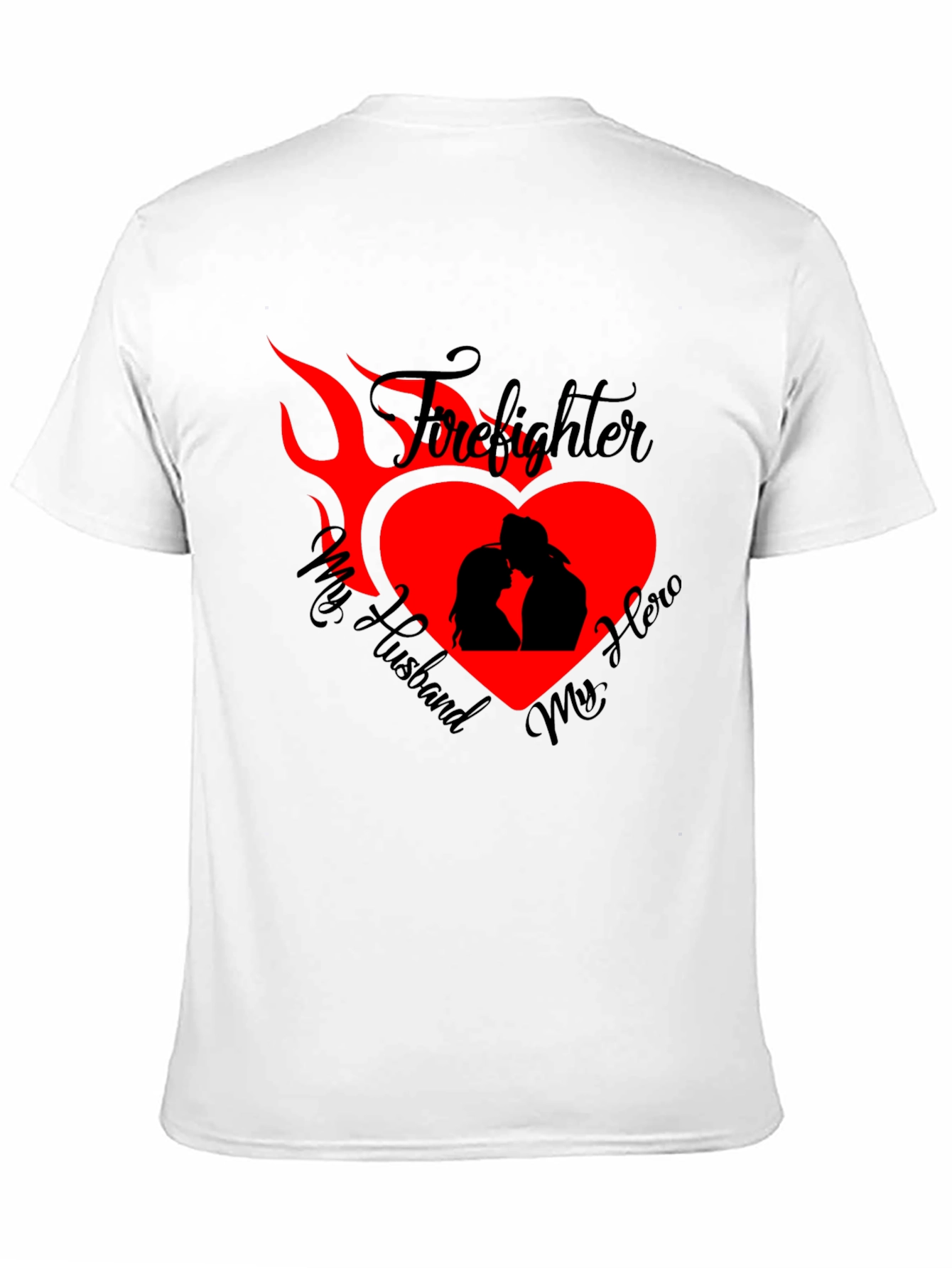 Firefighter Husband Graphic Tee - Heroic Love
