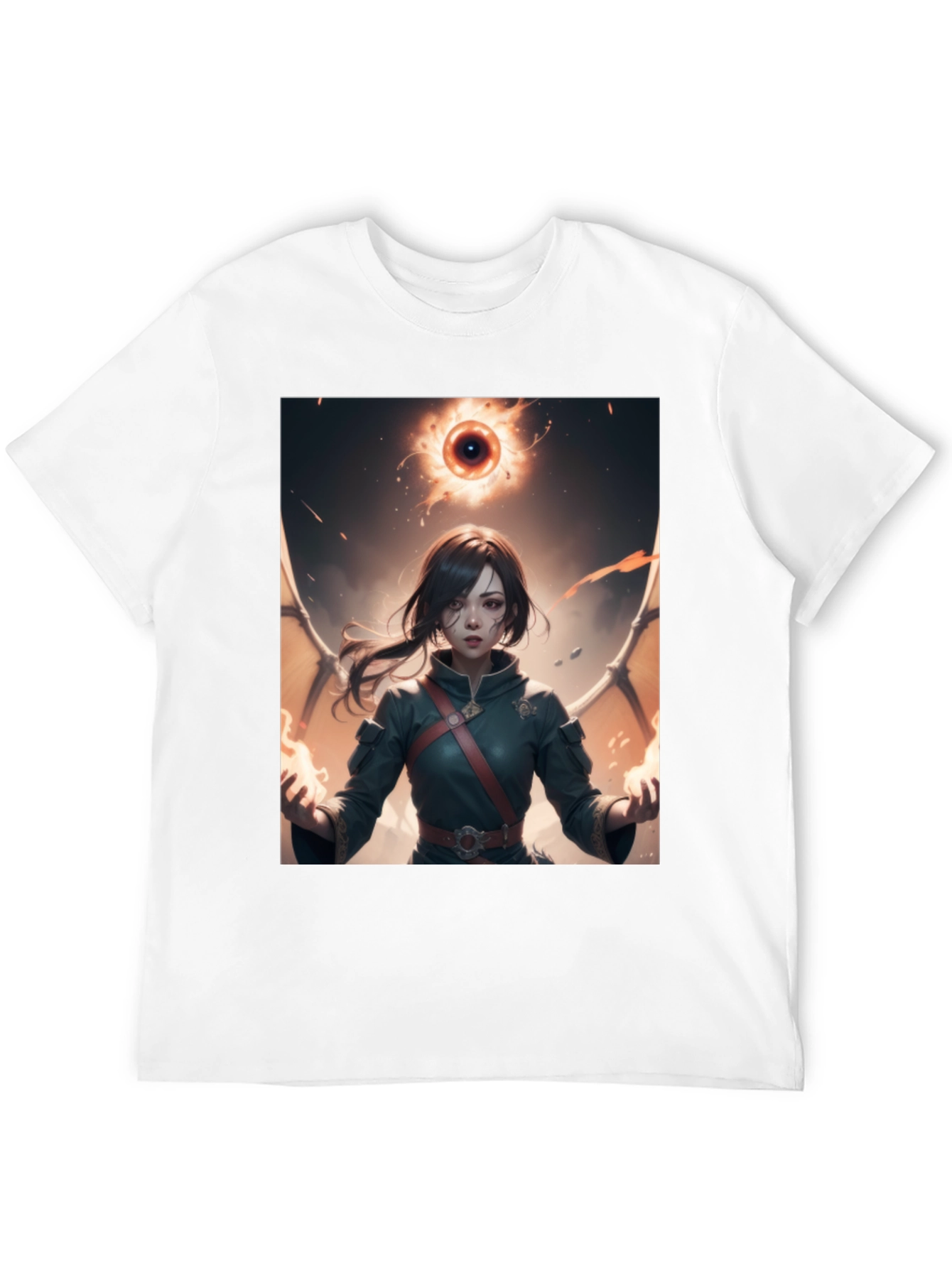 Fantasy Anime Girl Graphic T-Shirt
