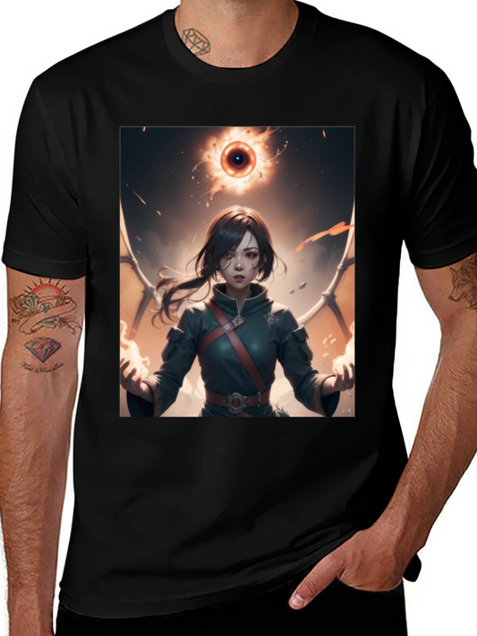 Fantasy Anime Girl Graphic T-Shirt