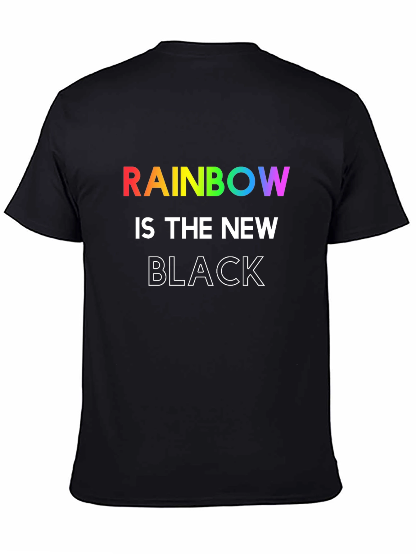 Rainbow Is The New Black Graphic T-Shirt