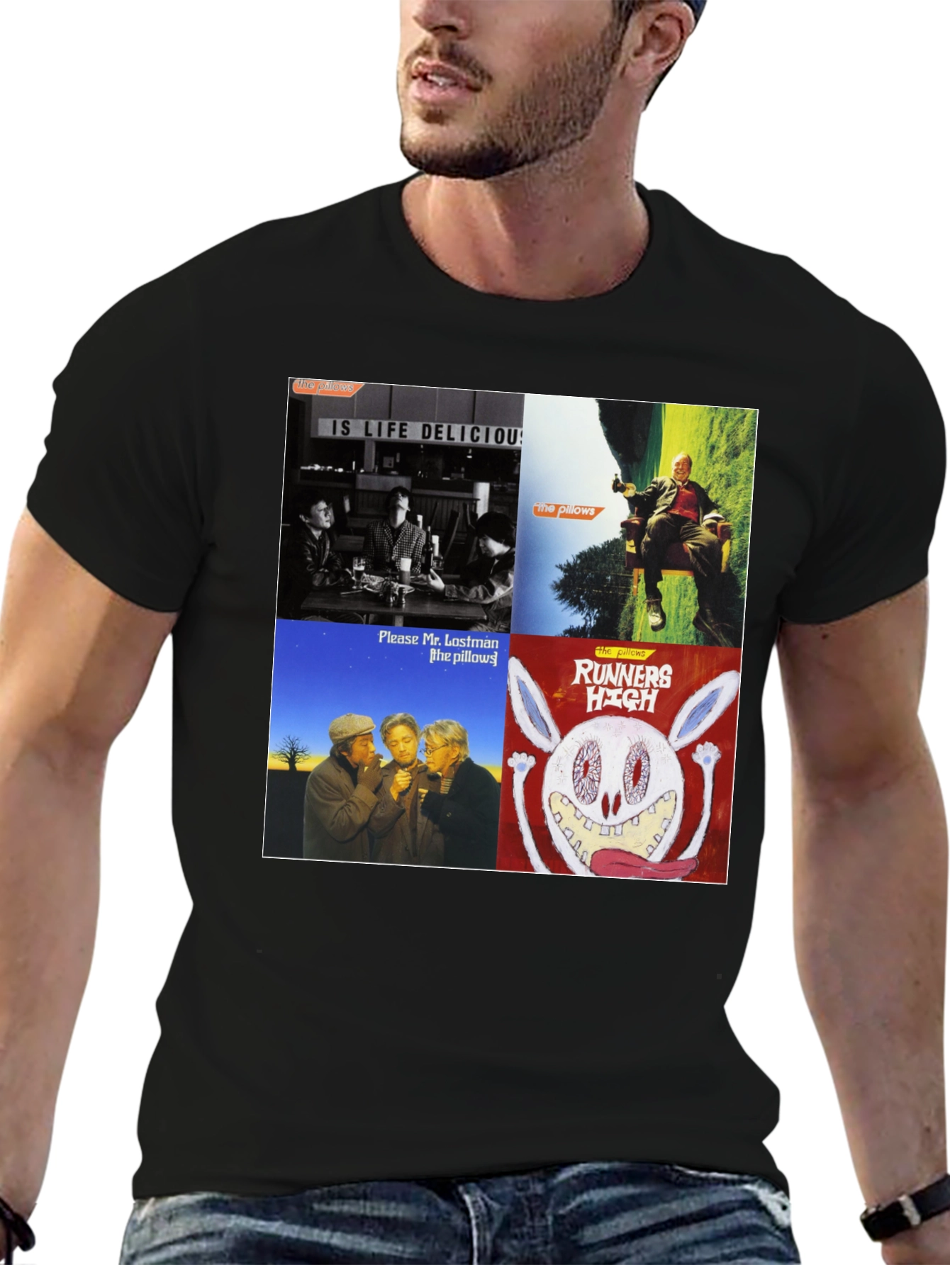 The Pillows Album Art Black T-Shirt