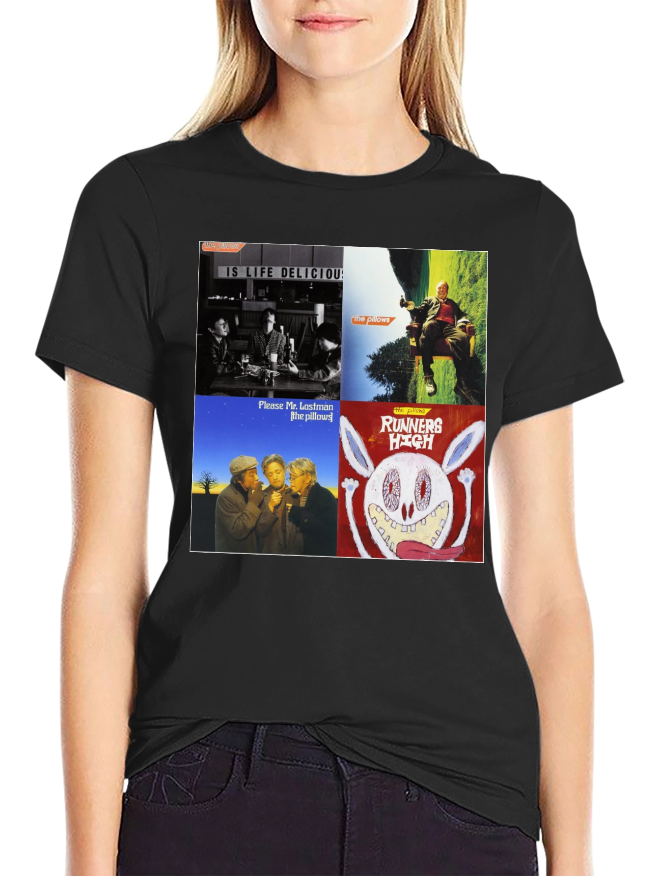 The Pillows Album Art Black T-Shirt