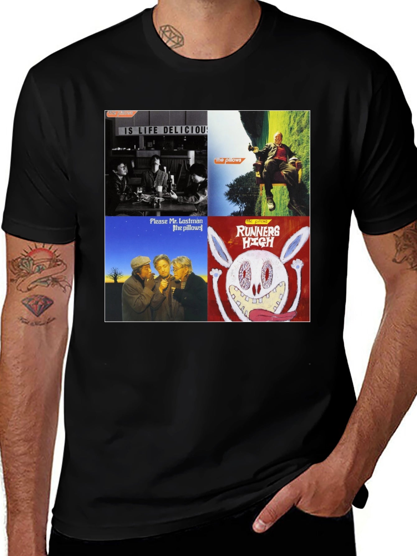 The Pillows Album Art Black T-Shirt