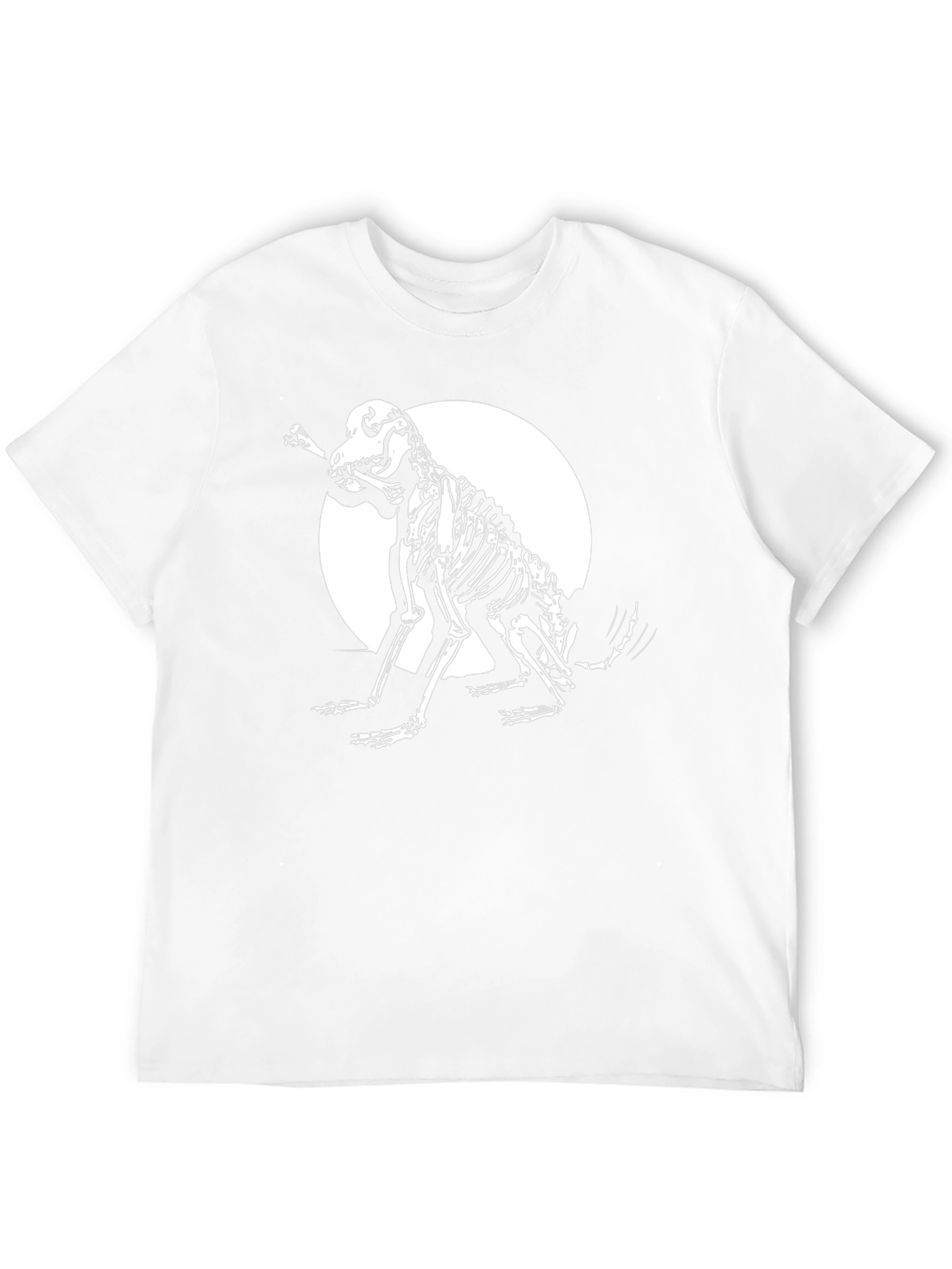 Skeleton Dog Graphic Tee - Mens Black T-Shirt